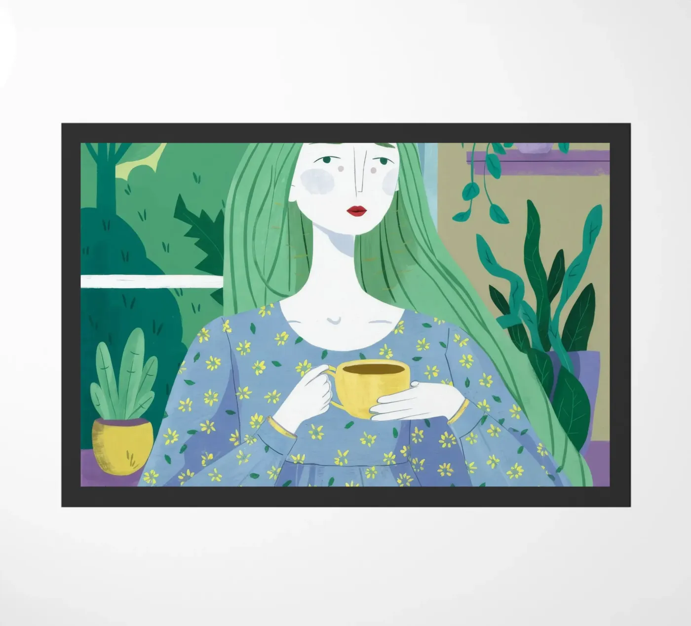 Morning Calm Fußmatte von Twilight Muse