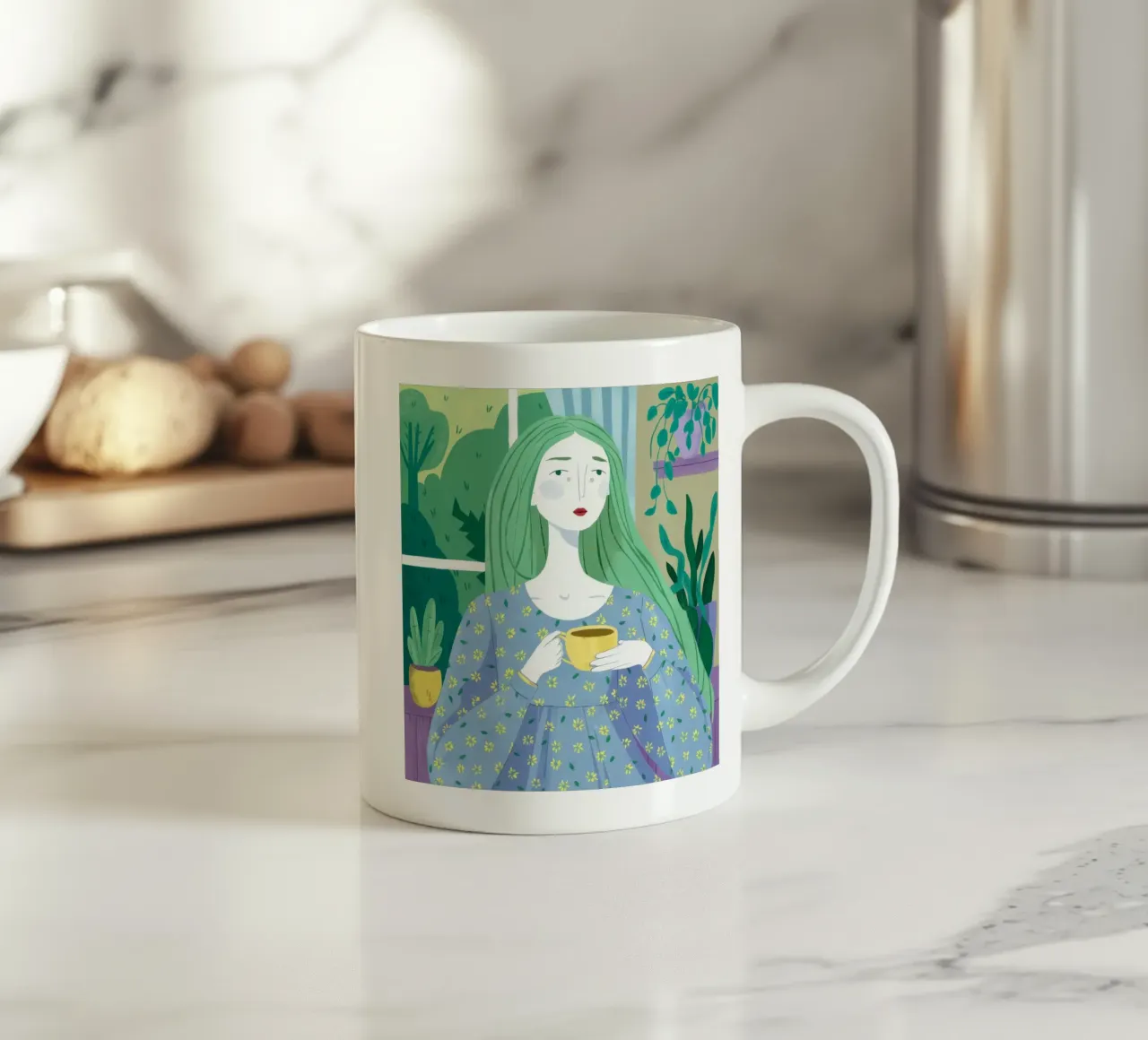 Calma mattutina tazza in ceramica da Twilight Muse