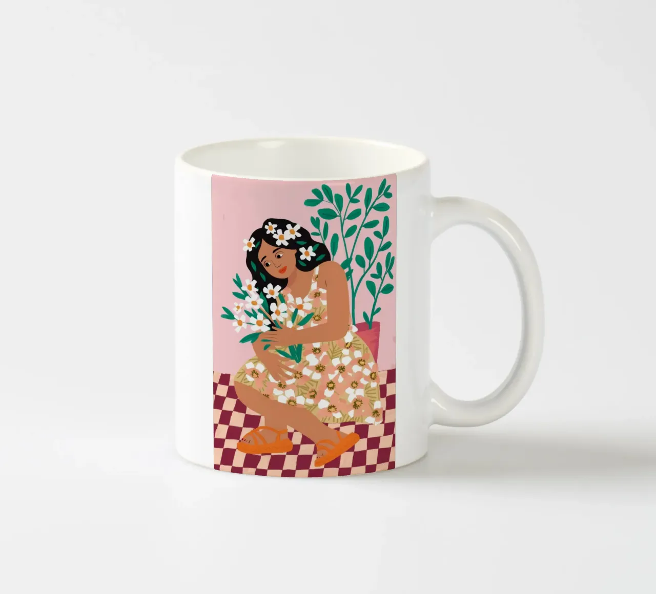 Gioia floreale tazza in ceramica da Twilight Muse