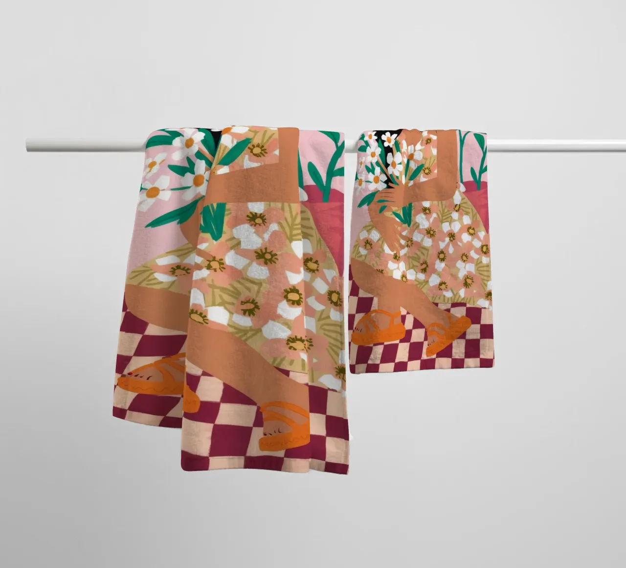 Floral Joy towel by Twilight Muse
