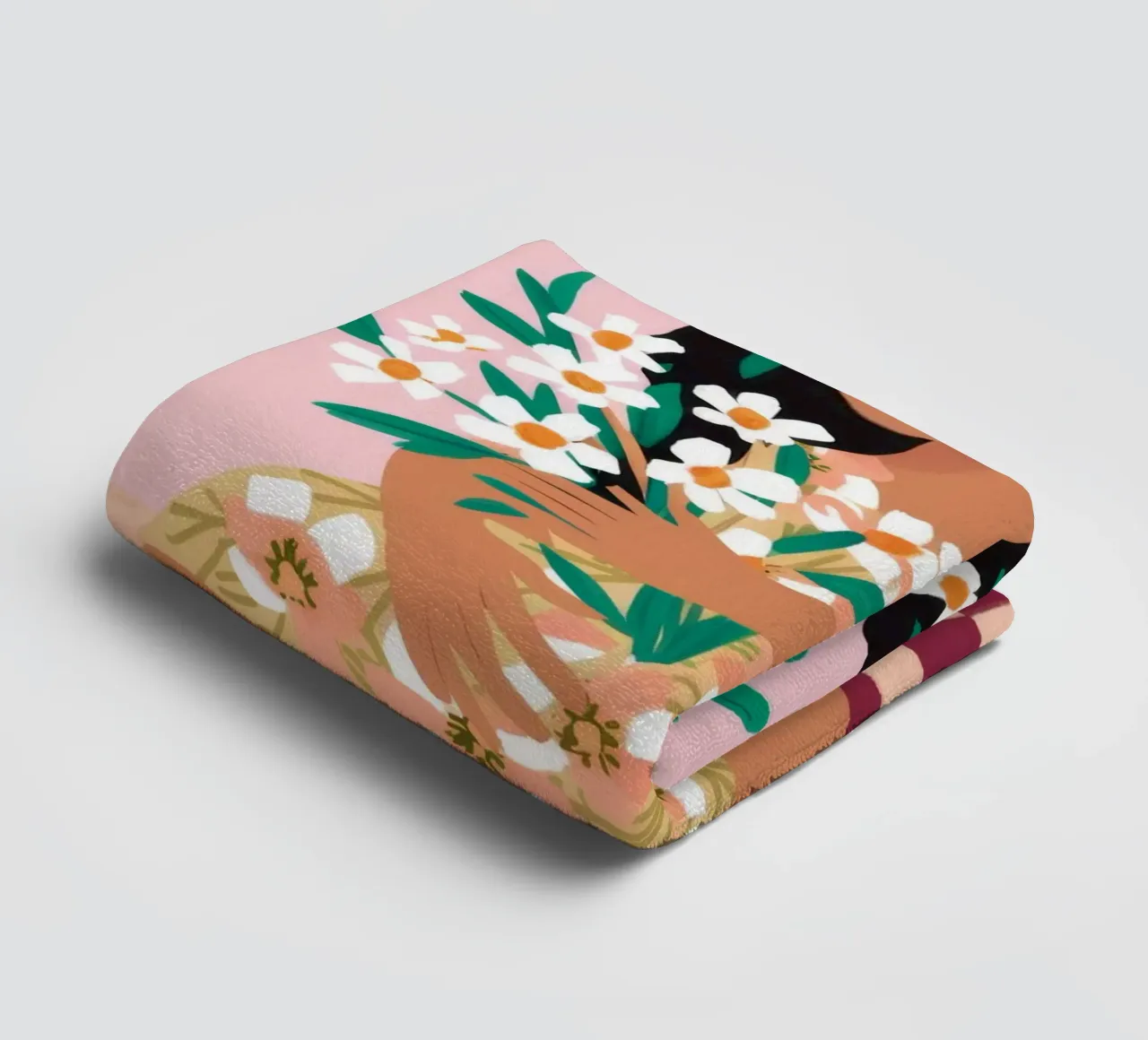 Floral Joy towel by Twilight Muse