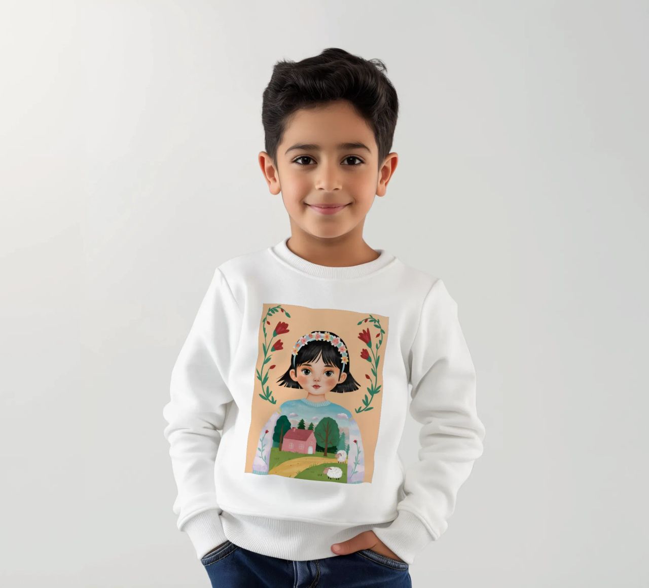 Pastorale droom kinder sweatshirt van Twilight Muse