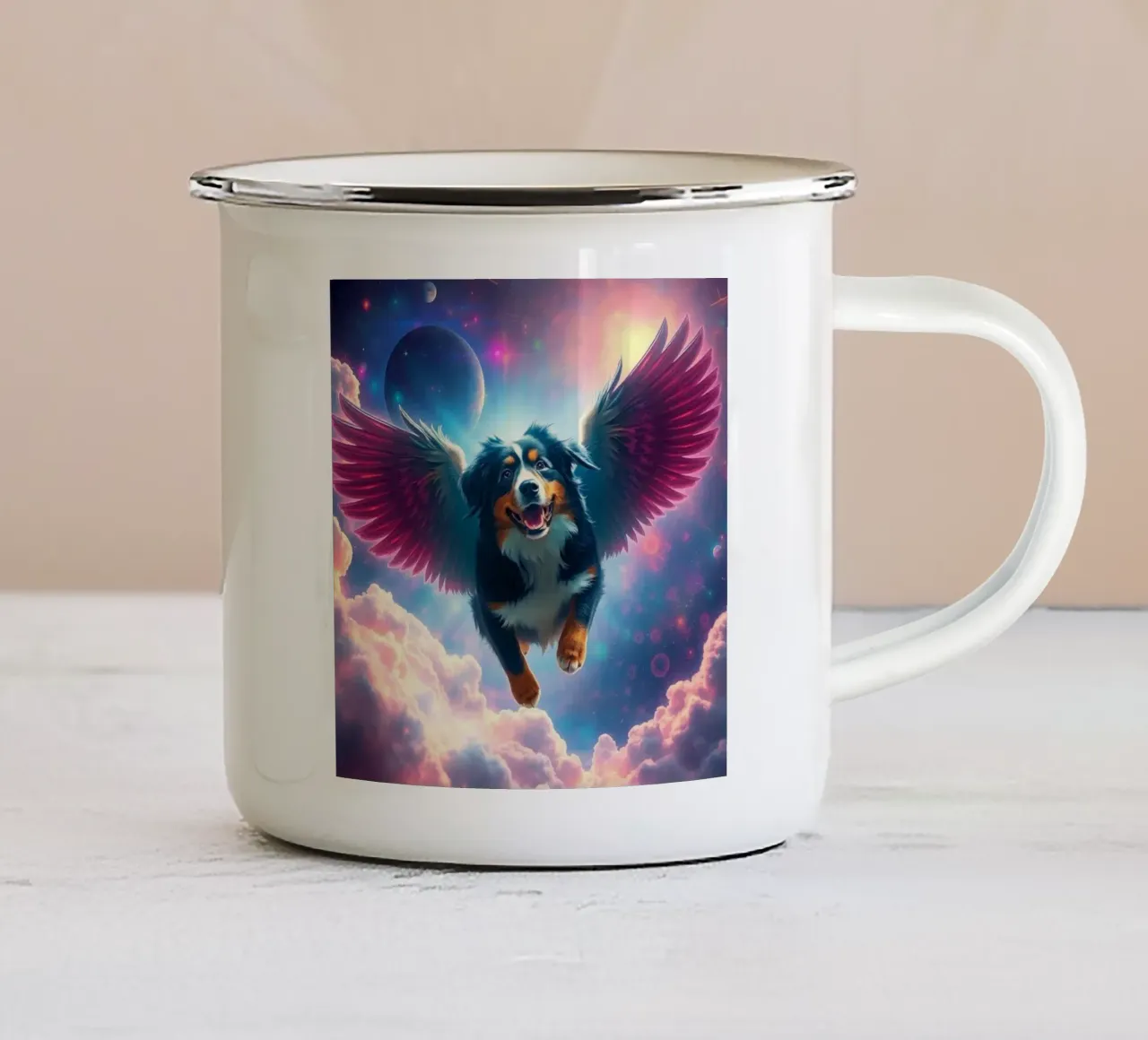 Un angelo del cielo #68 tazza in smalto da Yumis.Beargang.and.Me