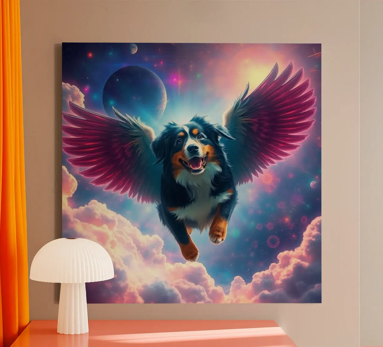 Een engel uit de hemel #68 canvas met Baklijst van Yumis.Beargang.and.Me