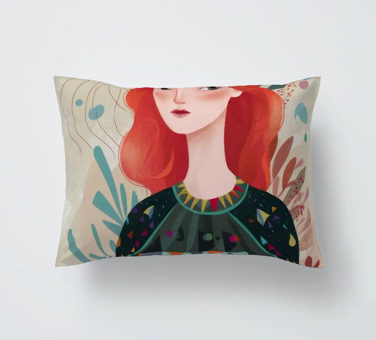 Riflessione astratta cuscino da Twilight Muse