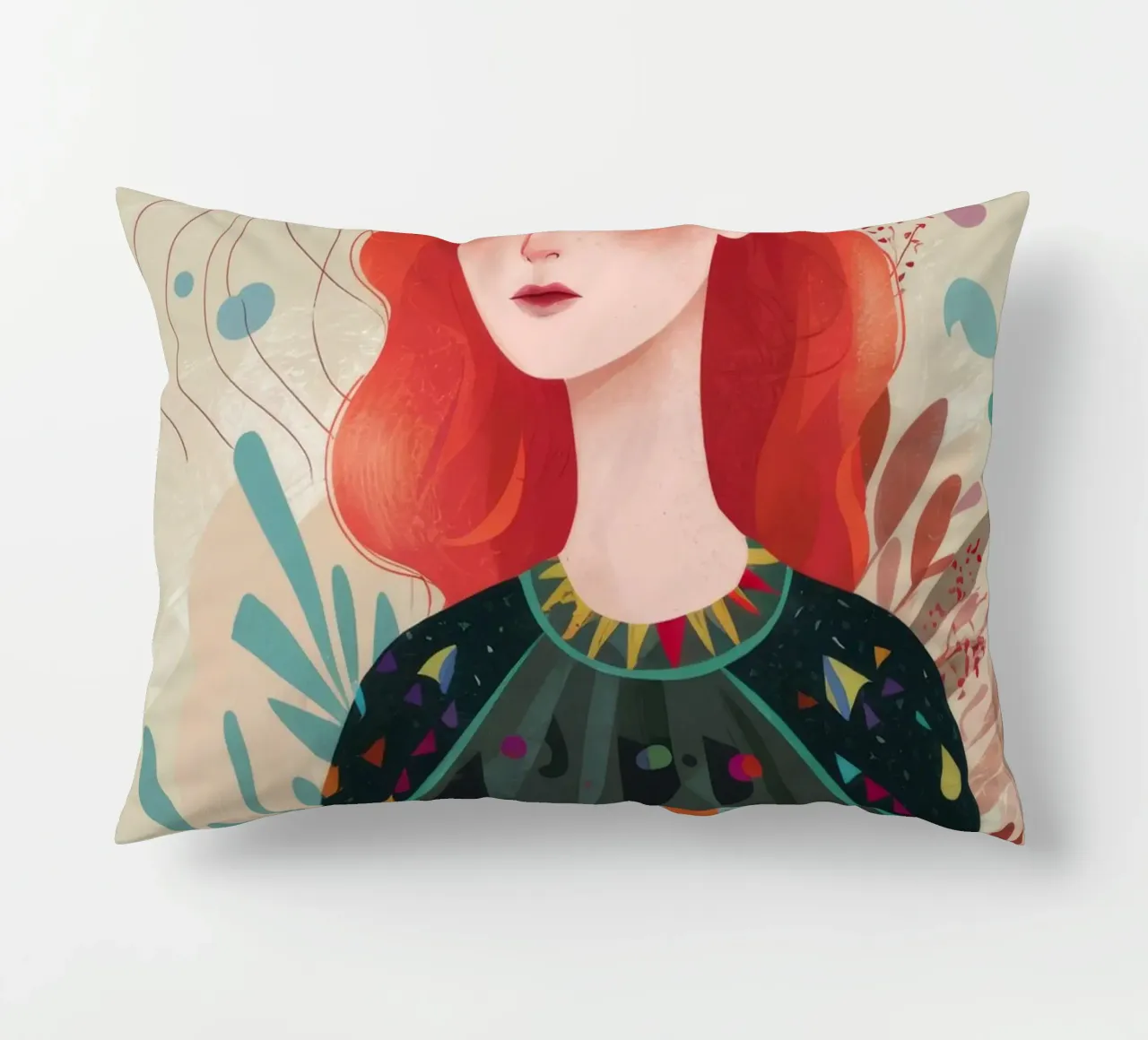 Riflessione astratta cuscino da Twilight Muse