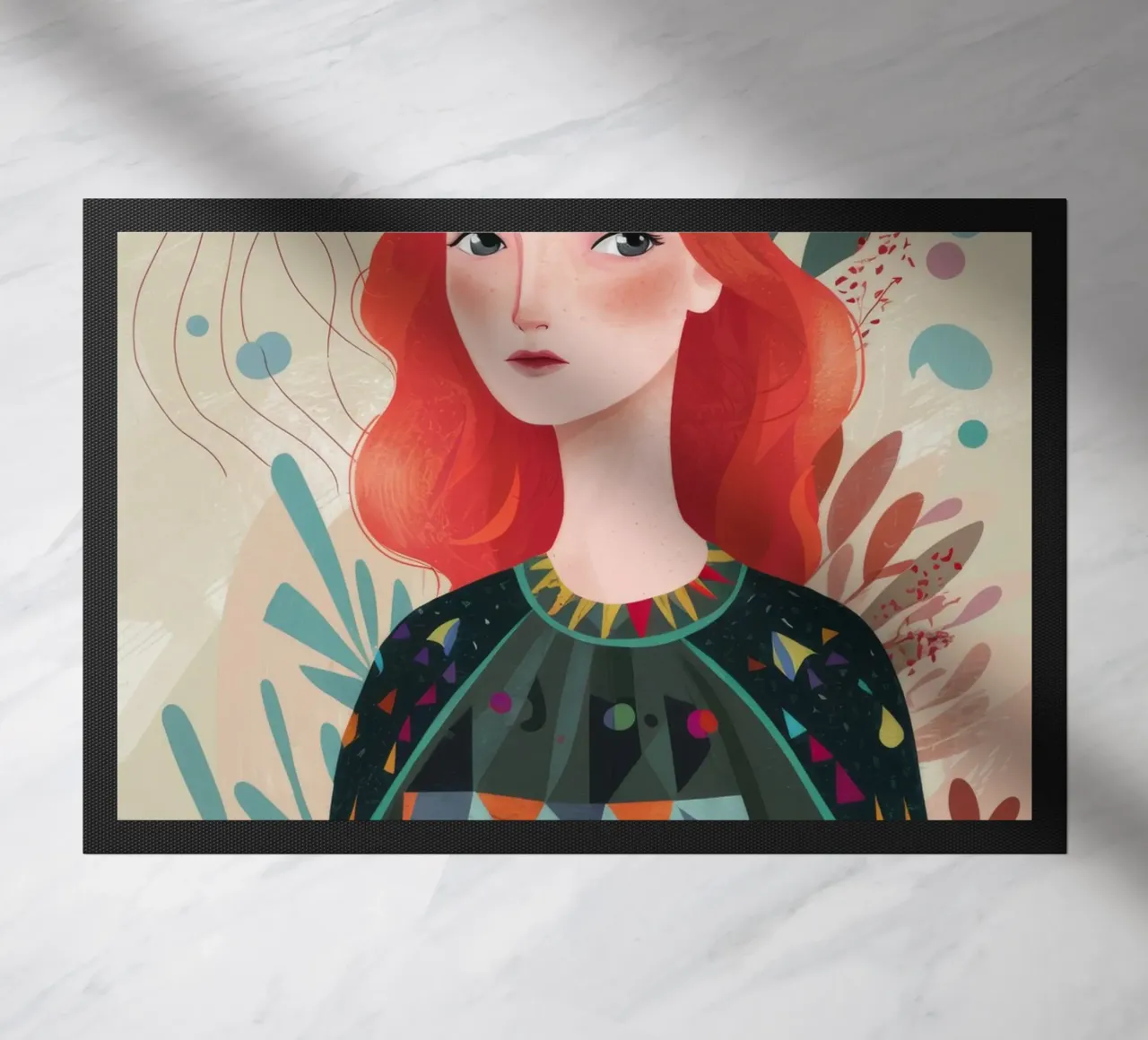 Riflessione astratta zerbino da Twilight Muse