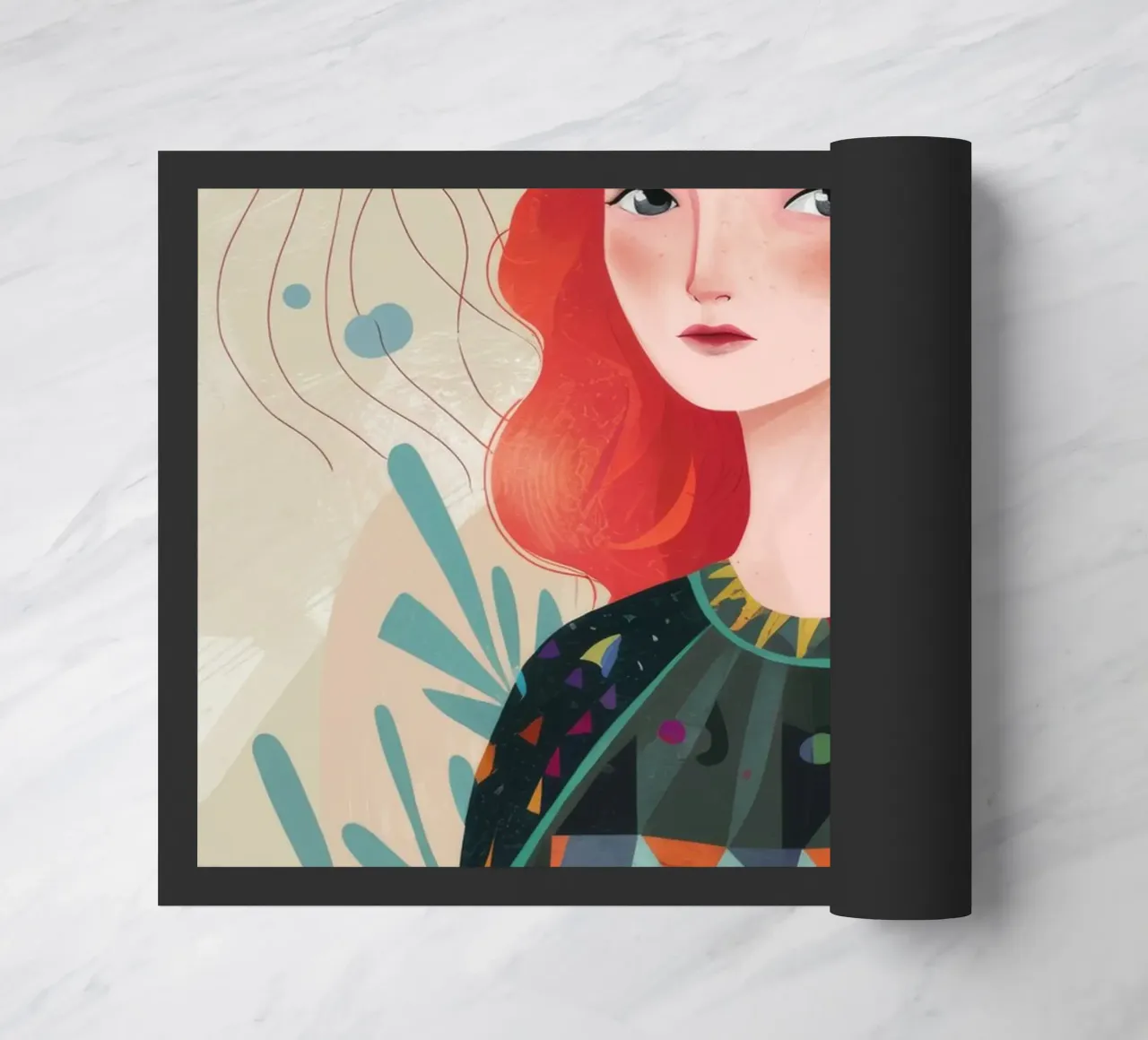 Riflessione astratta zerbino da Twilight Muse