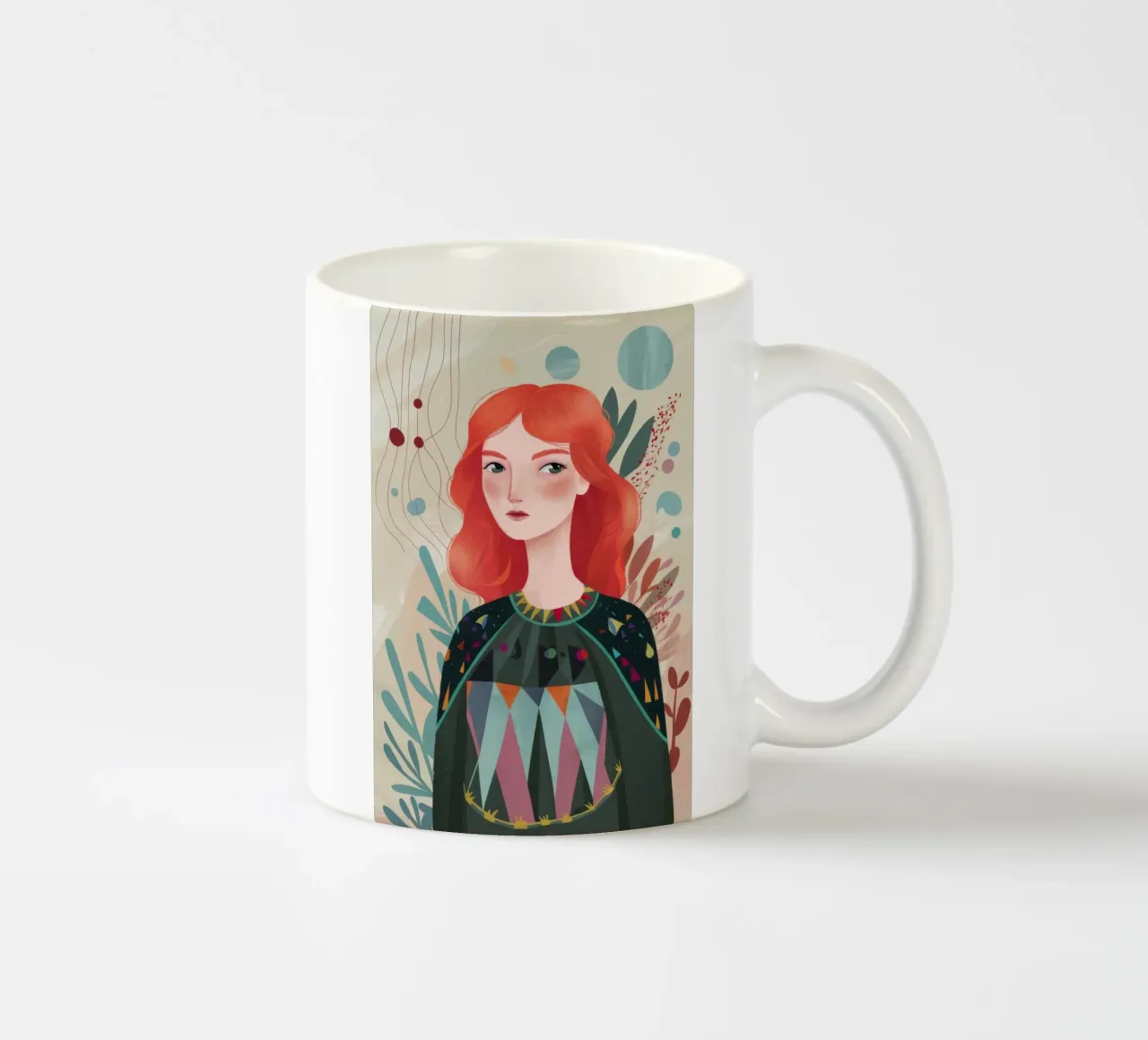 Riflessione astratta tazza in ceramica da Twilight Muse