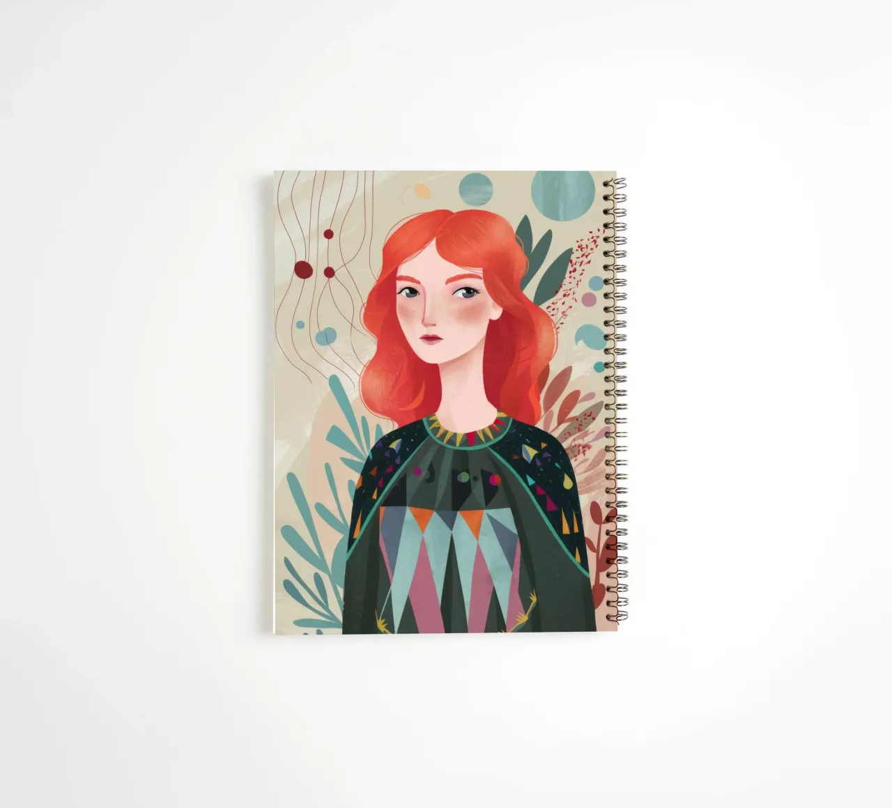 Abstract Reflection spiral notebook by Twilight Muse