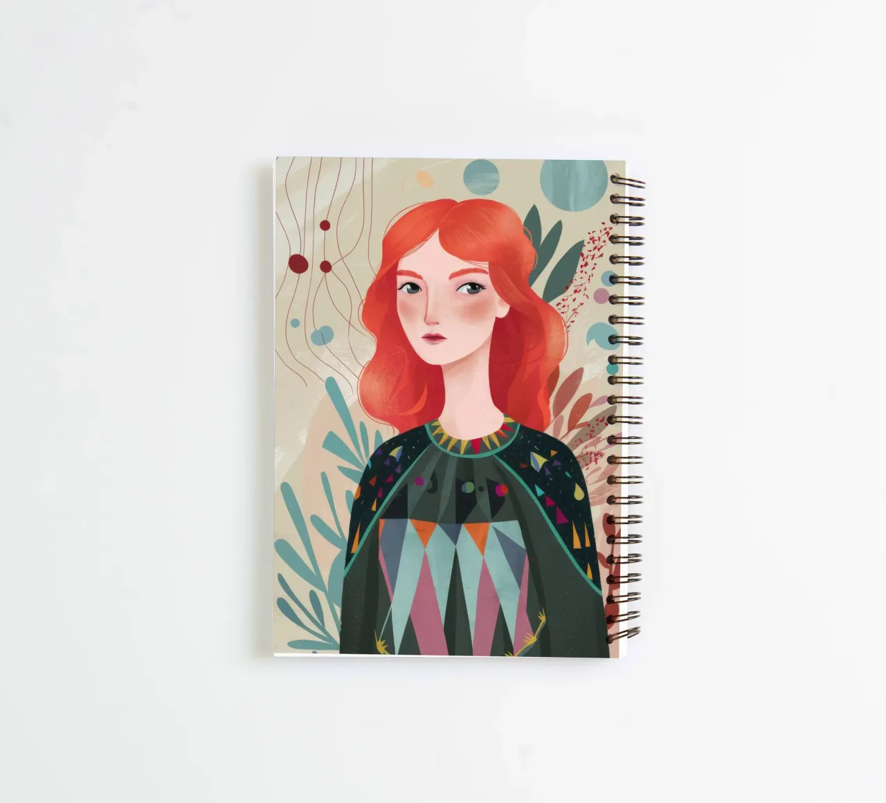 Abstract Reflection spiral notebook by Twilight Muse