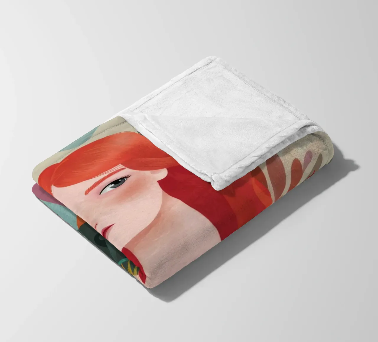 Riflessione astratta coperta in pile da Twilight Muse