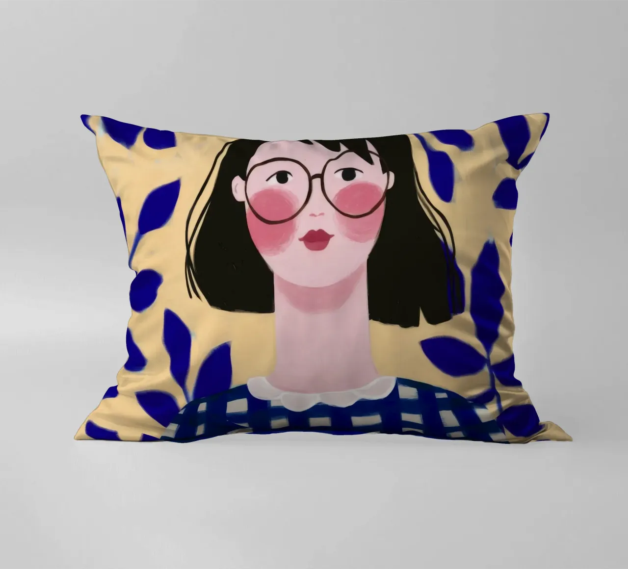 Foglie blu cuscino da Twilight Muse