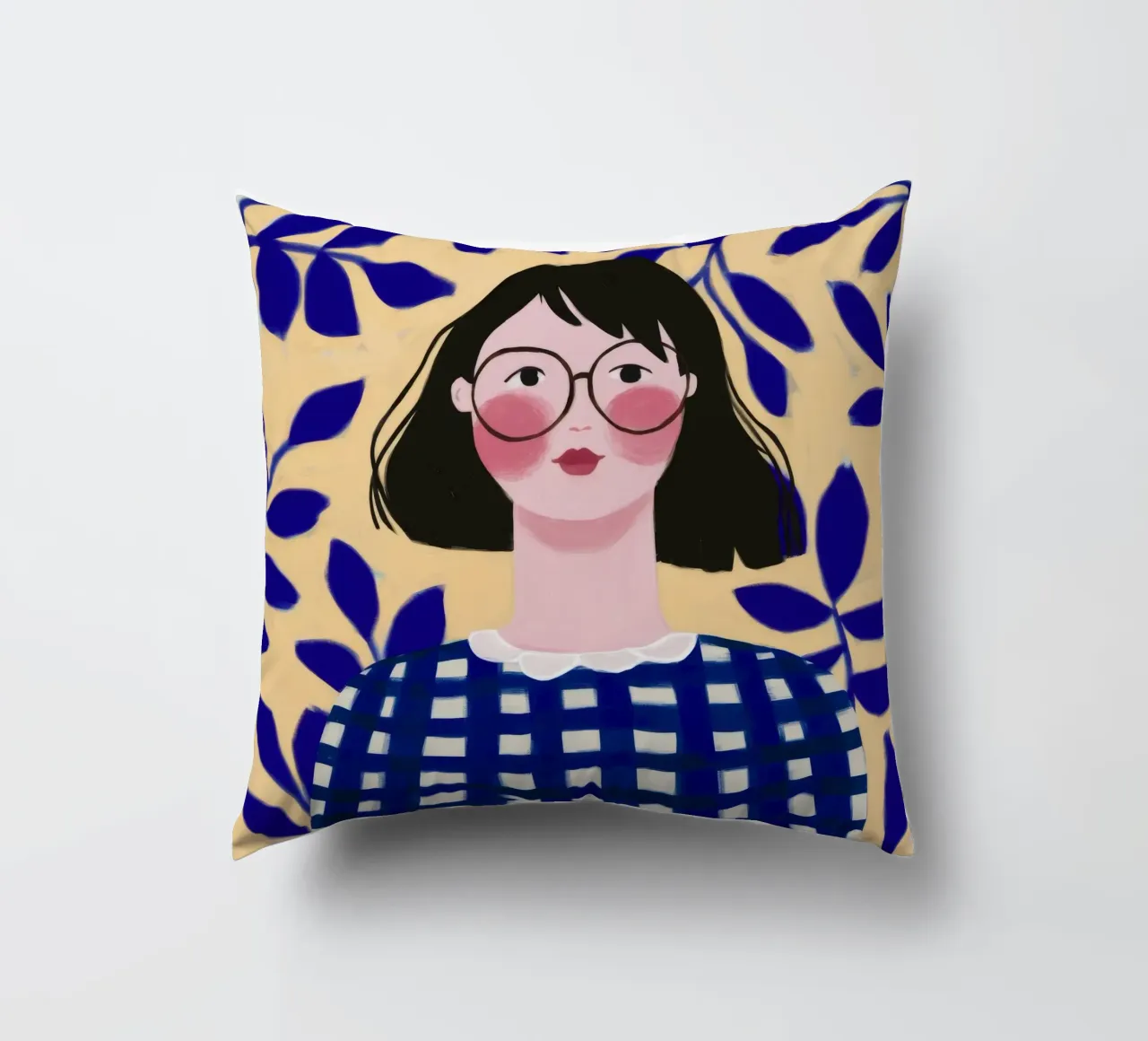 Foglie blu cuscino da Twilight Muse