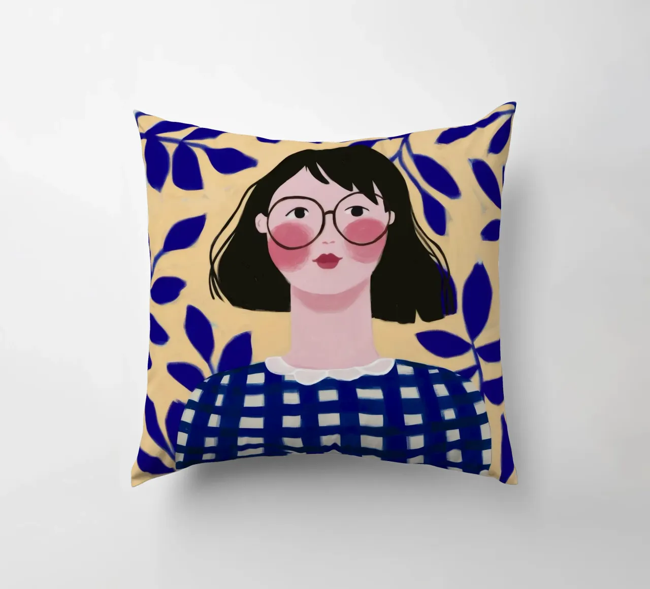 Foglie blu cuscino da Twilight Muse