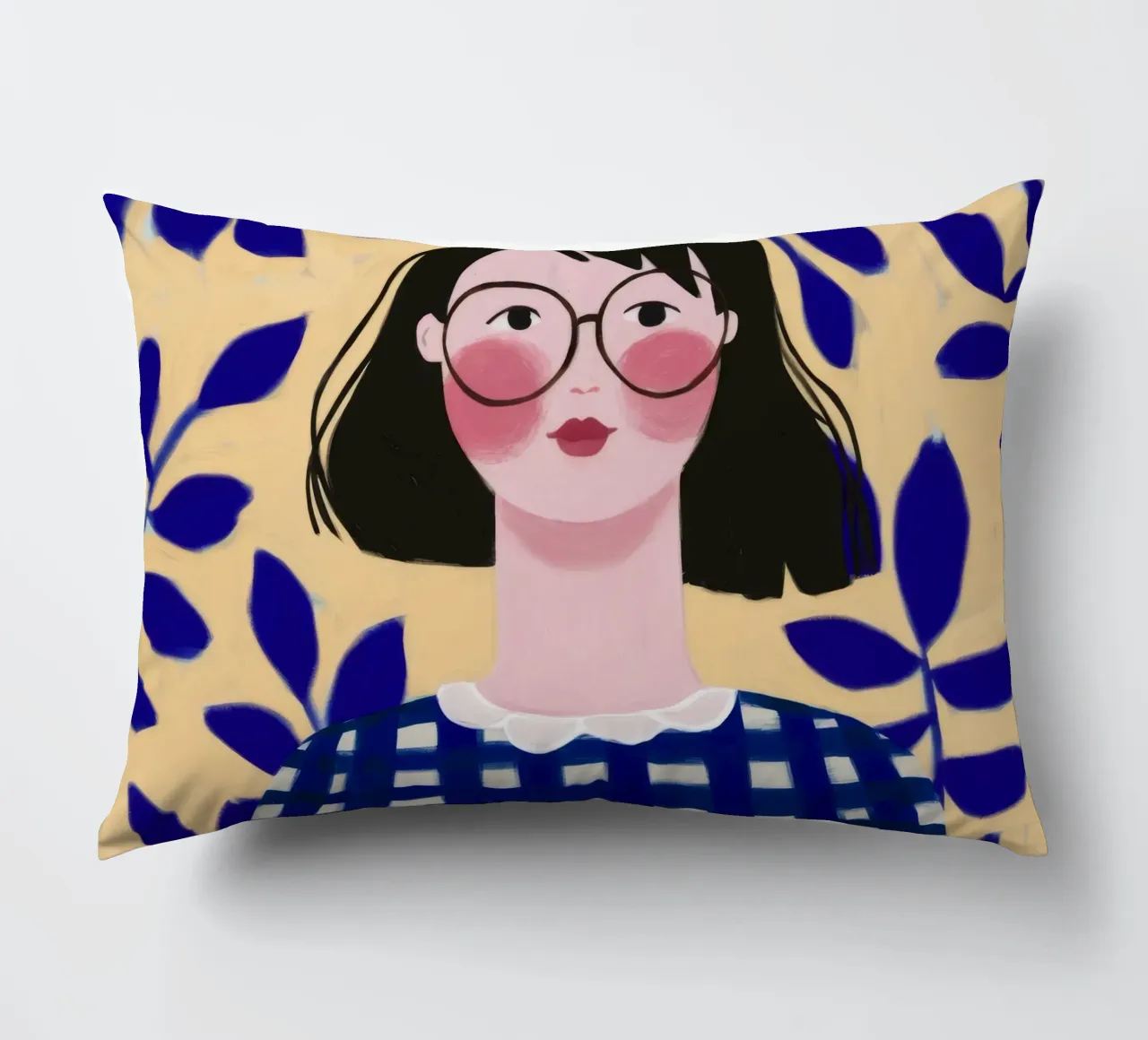 Foglie blu cuscino da Twilight Muse