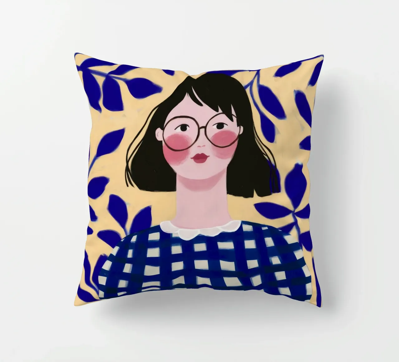 Foglie blu cuscino da Twilight Muse