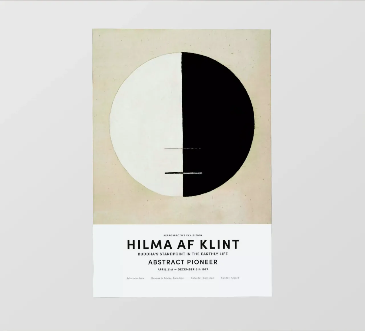 Hilma af Klint - Buddha's Standpoint in the Earthly Life II pellicola backlit da Vintage by JUNIQE