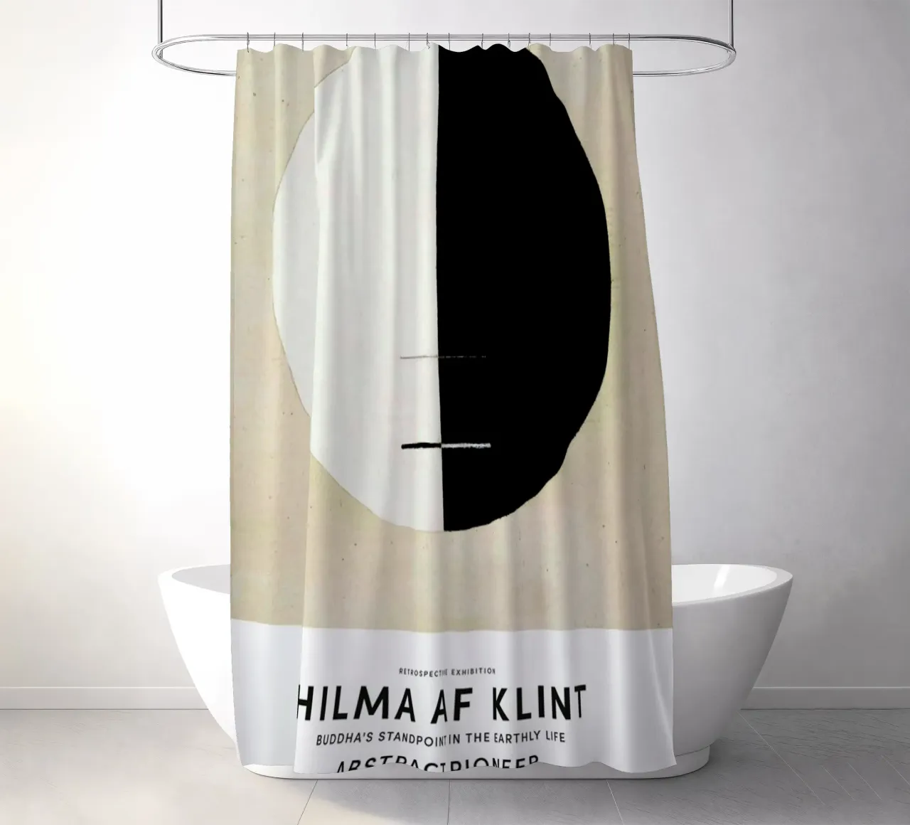 Hilma af Klint - Buddha's Standpoint in the Earthly Life II tenda da doccia da Vintage by JUNIQE