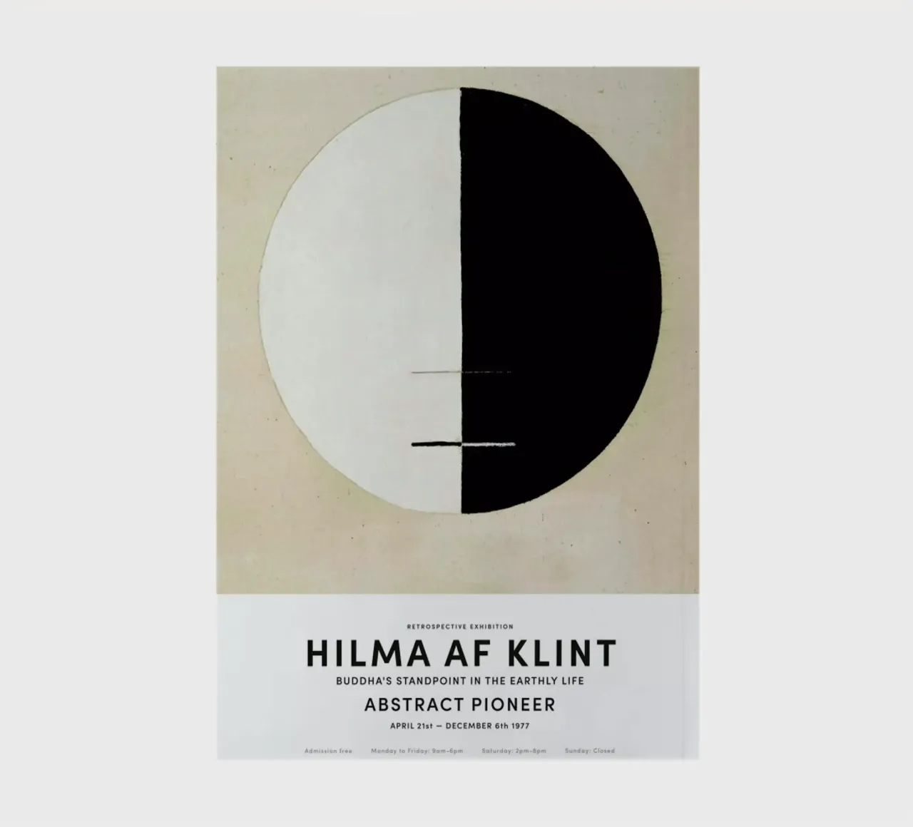 Hilma af Klint - Buddha's Standpoint in the Earthly Life II carnet de notes de Vintage by JUNIQE