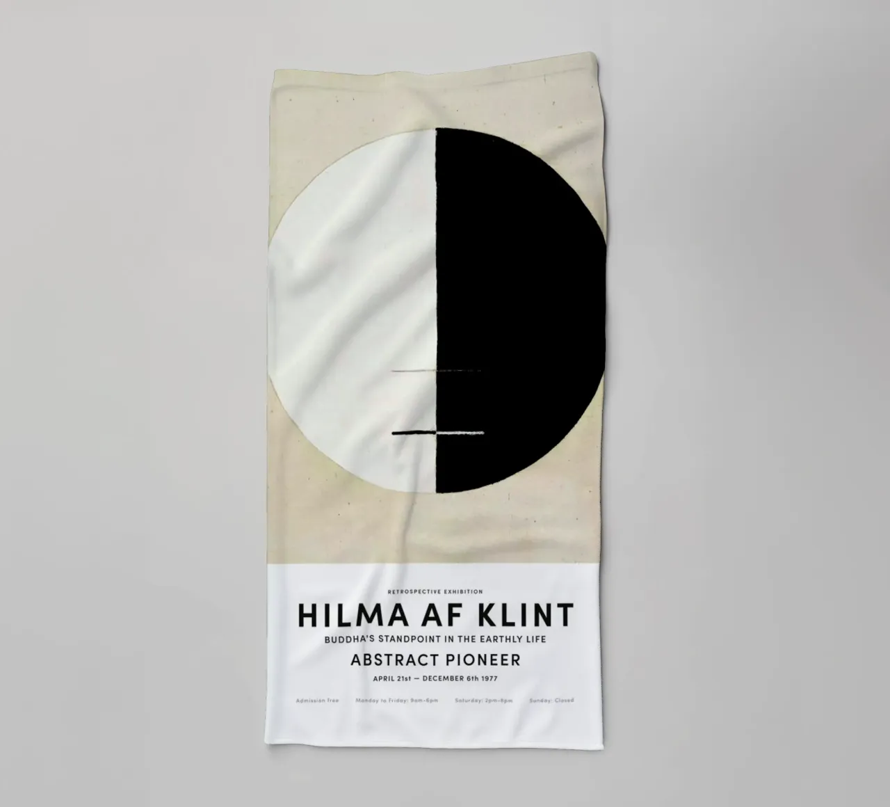 Hilma af Klint - Buddha's Standpoint in the Earthly Life II asciugamano da bagno da Vintage by JUNIQE
