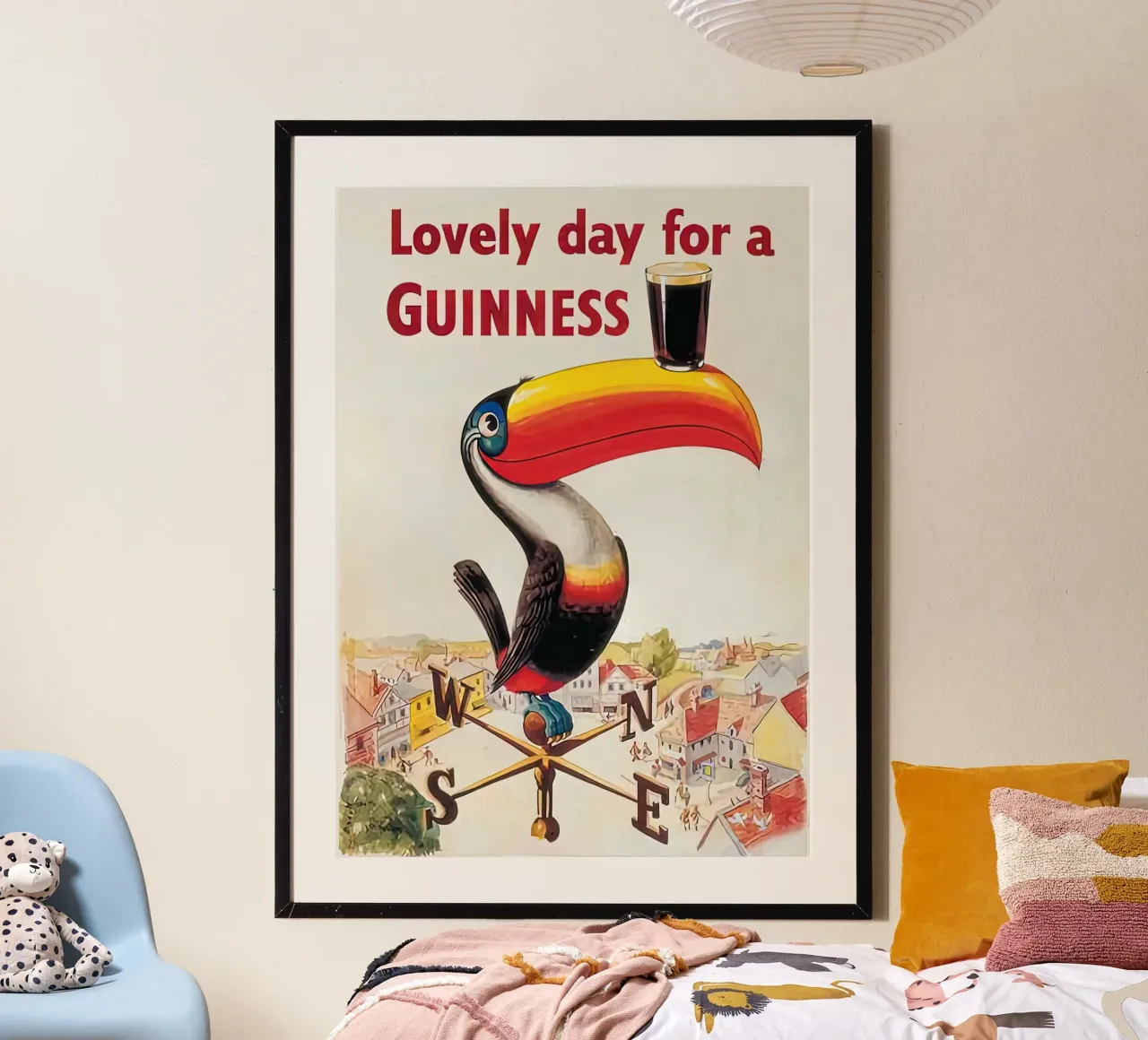 Una bella giornata per una Guinness poster con telaio in alluminio da Danielshop