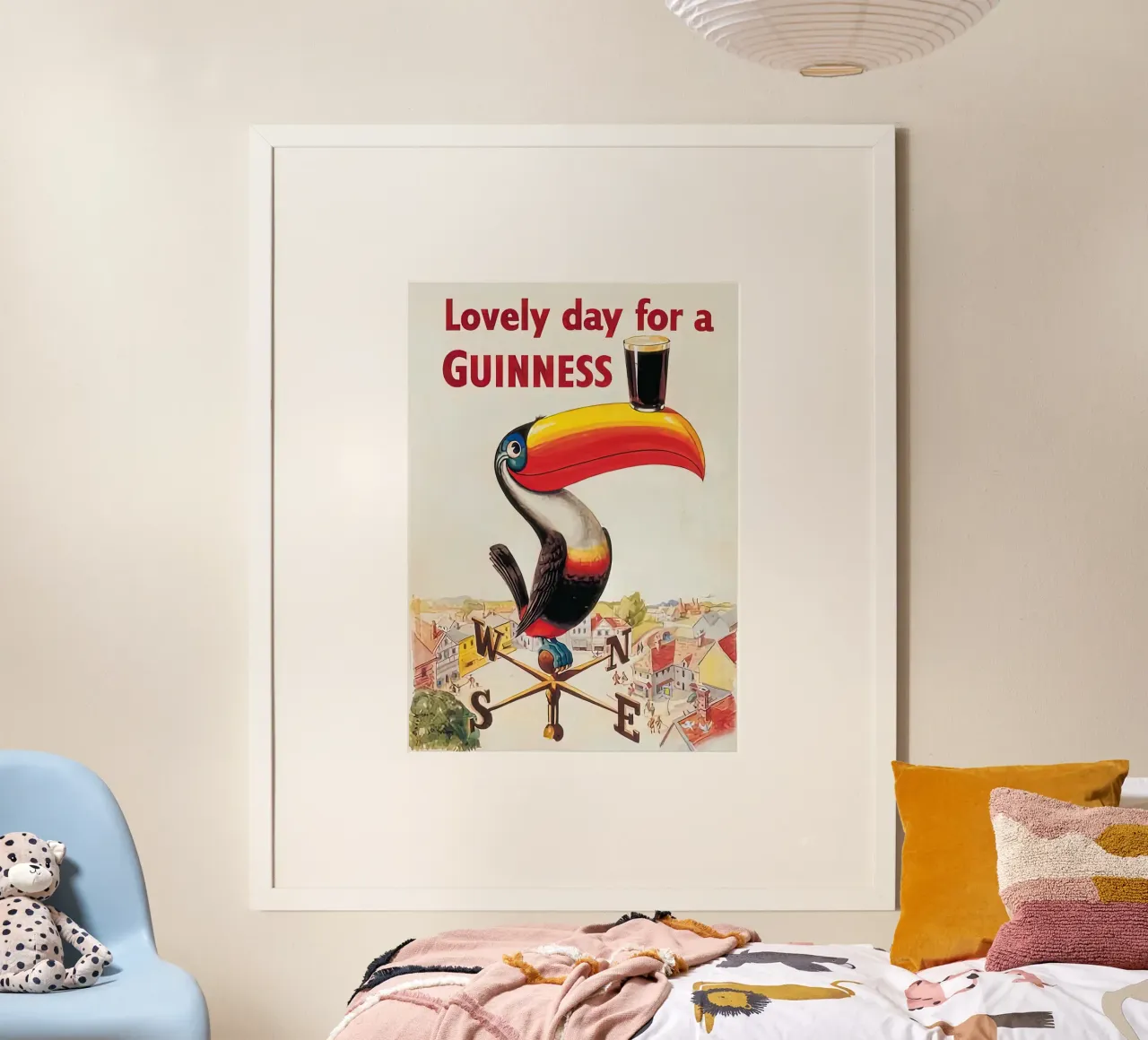 Una bella giornata per una Guinness poster con telaio in alluminio da Danielshop