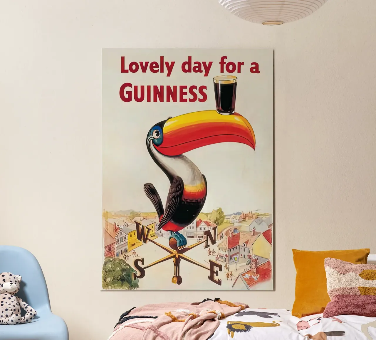 Una bella giornata per una Guinness poster con telaio in alluminio da Danielshop