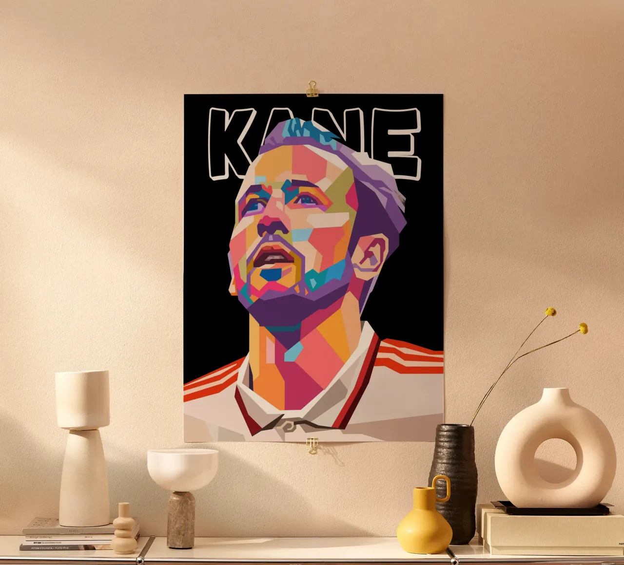 Harry Kane, giocatore di calcio simbolo poster da Hantamrata