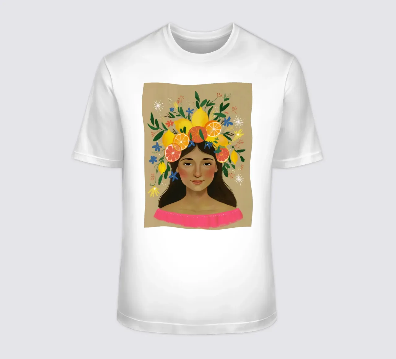 Blumige Zitruskrone T-Shirt von Twilight Muse