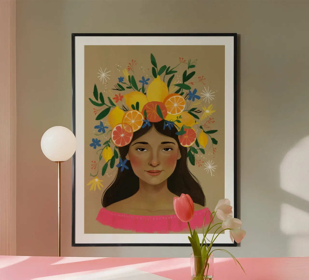 Blumige Zitruskrone Hahnemühle von Twilight Muse