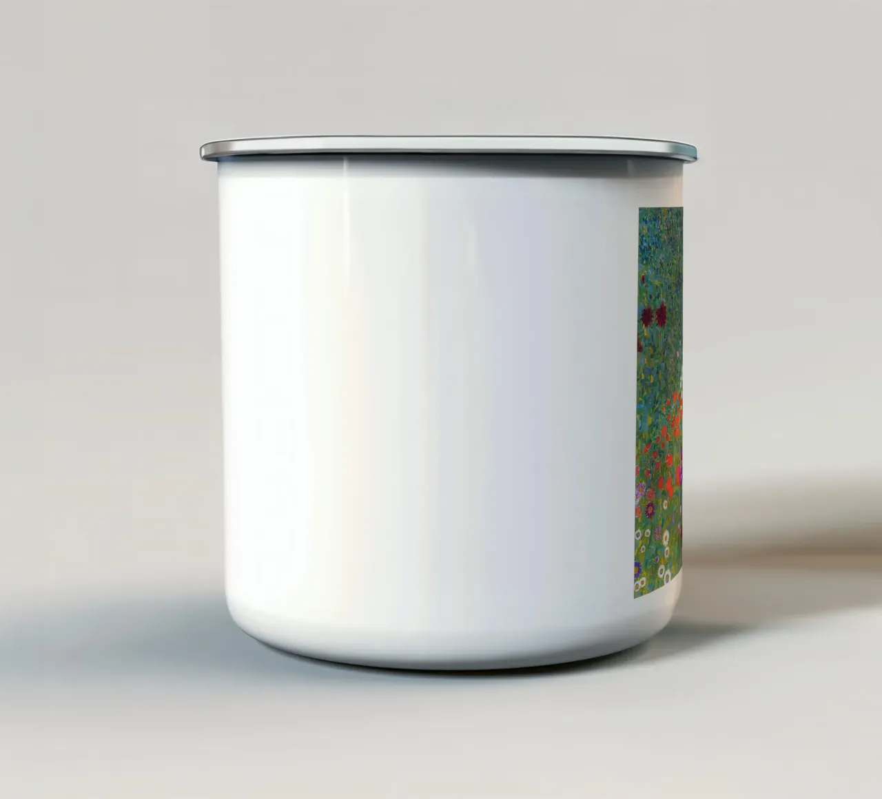 Gustav Klimt - Cottage Garden tazza in smalto da apoloprints