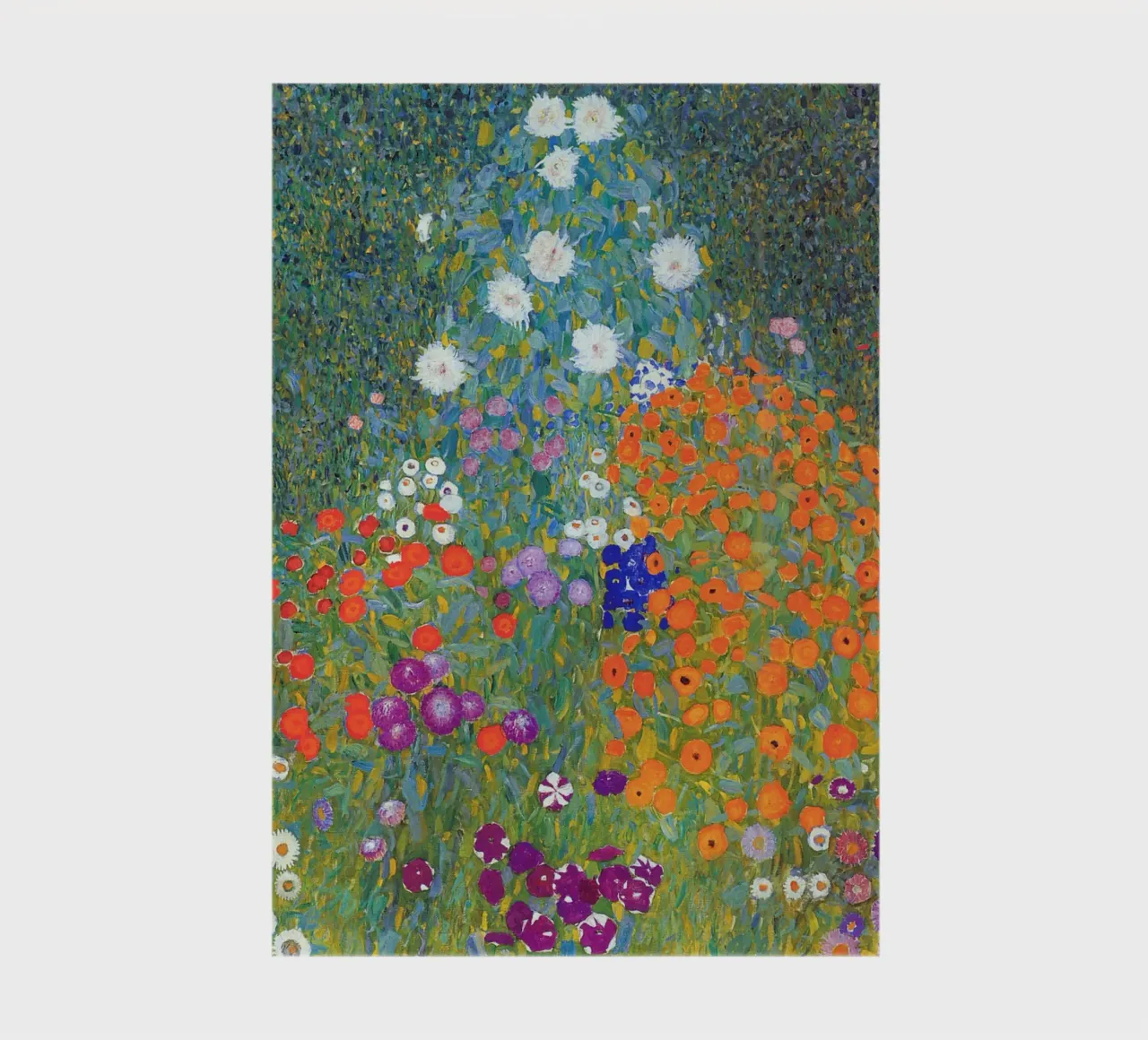 Gustav Klimt - Cottage Garden notebook by apoloprints