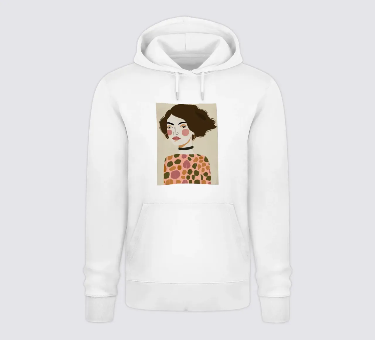 Retro Pattern Elegance felpa con cappuccio da Twilight Muse