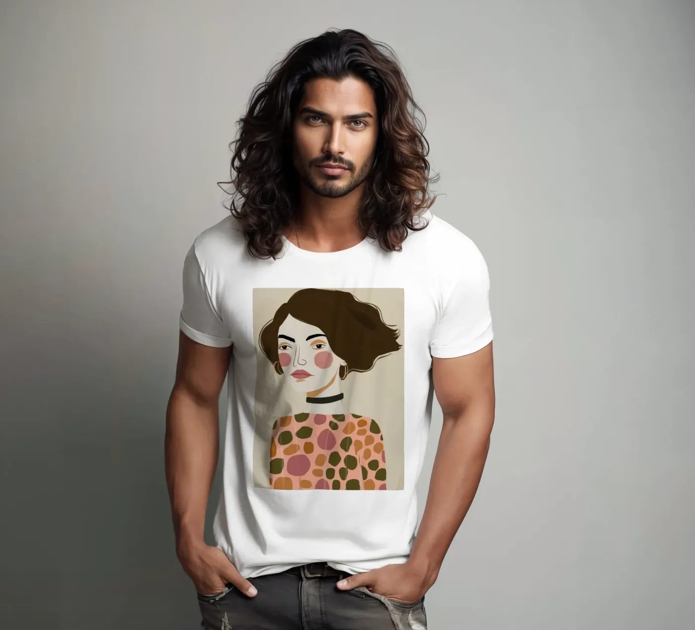 Retro Pattern Elegance t-shirt da Twilight Muse