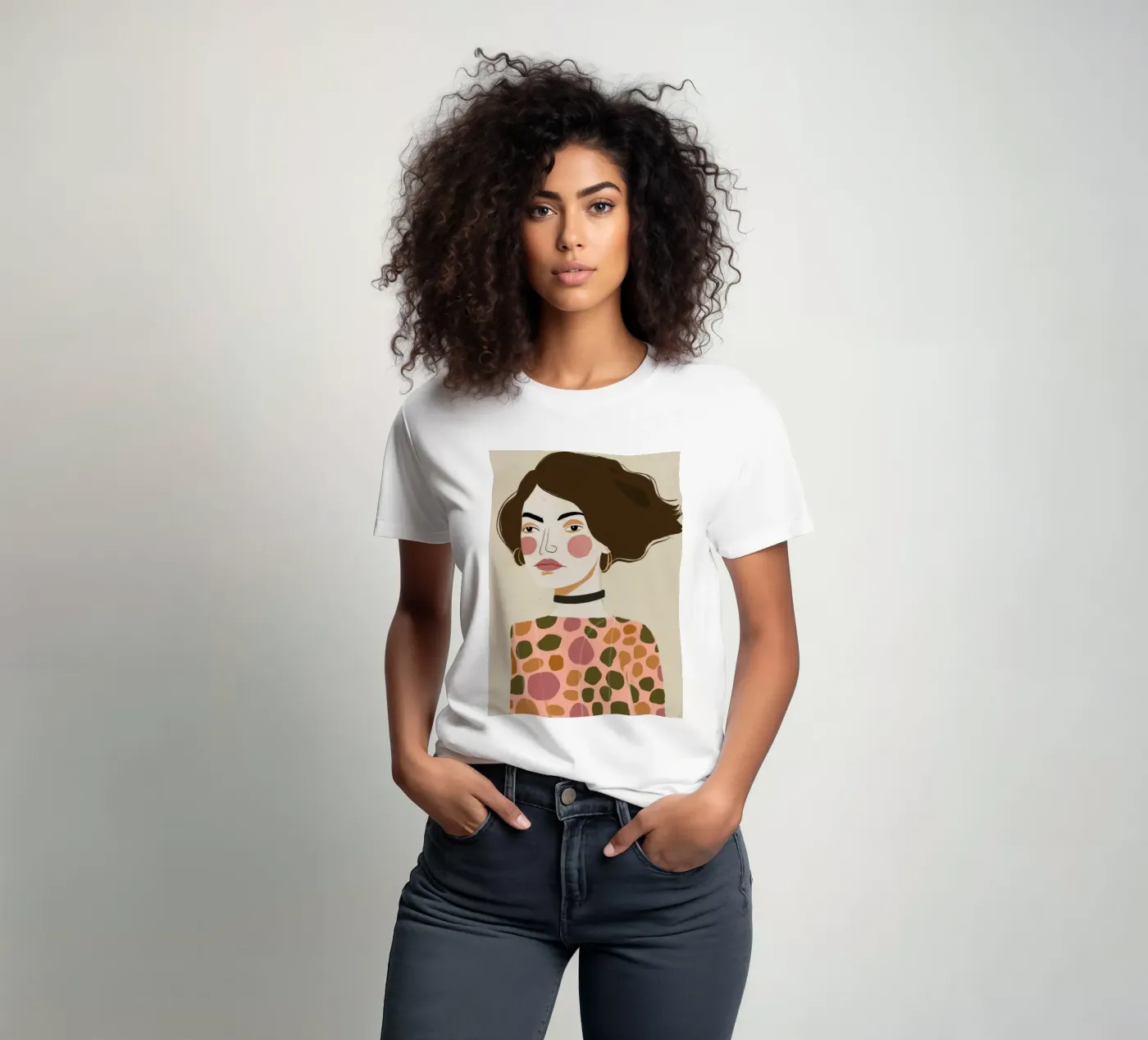 Retro Pattern Elegance t-shirt da Twilight Muse