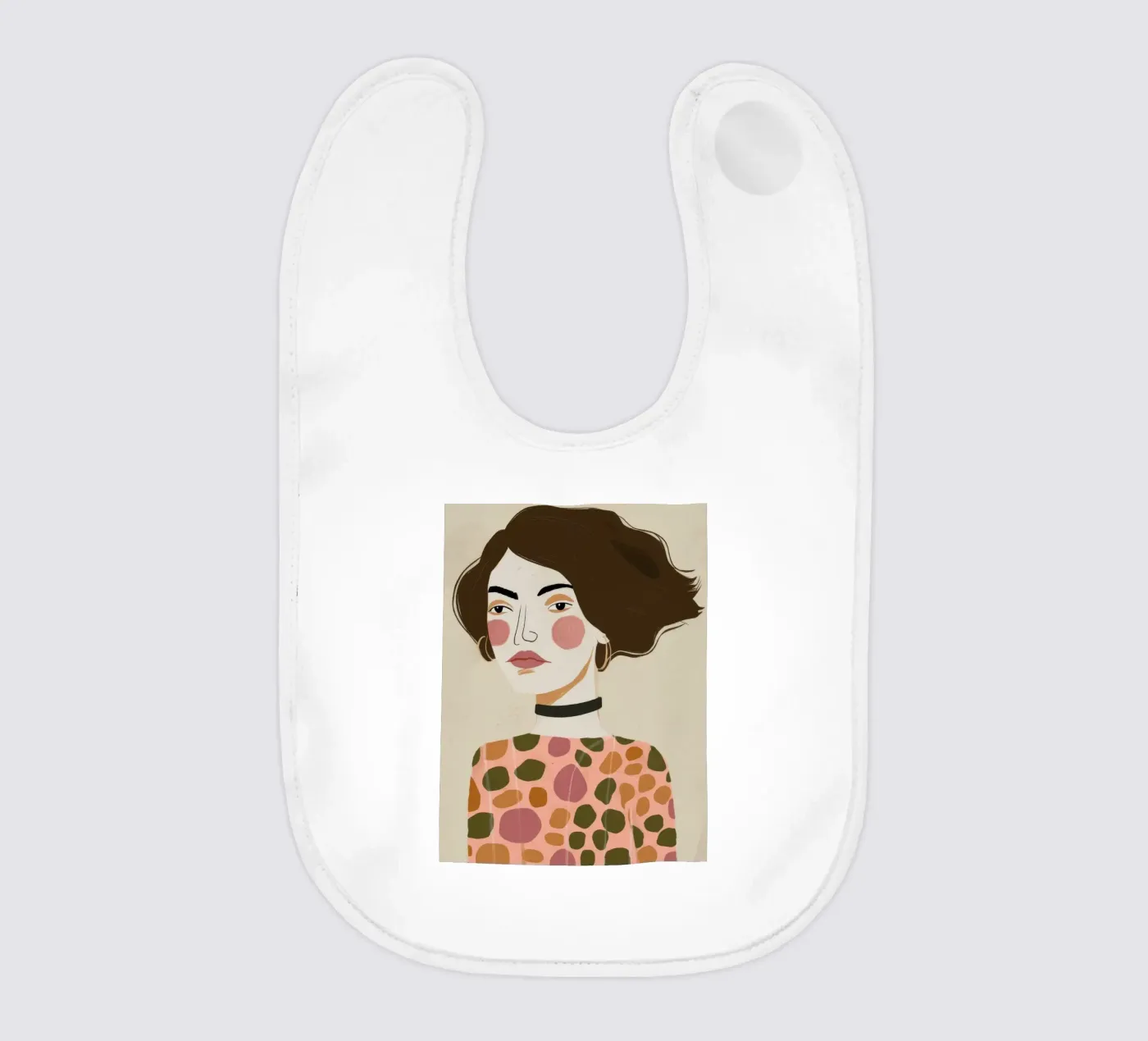 Retro Pattern Elegance Babylätzchen von Twilight Muse