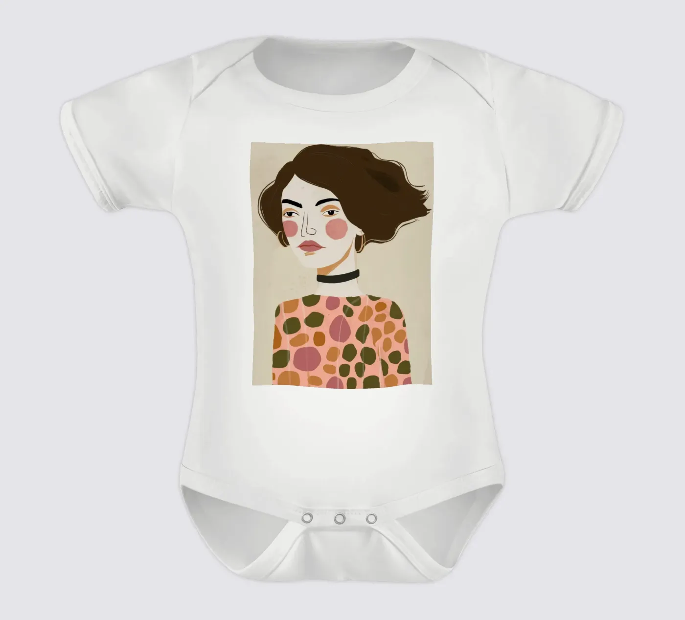 Élégance du motif rétro body bébé de Twilight Muse