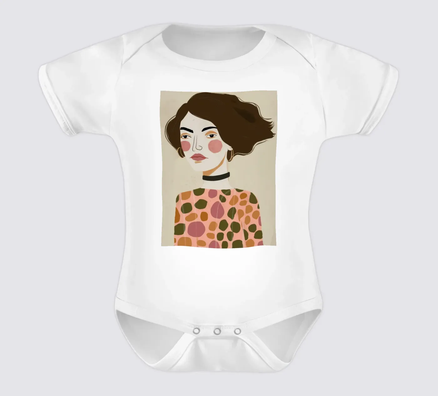 Élégance du motif rétro body bébé de Twilight Muse