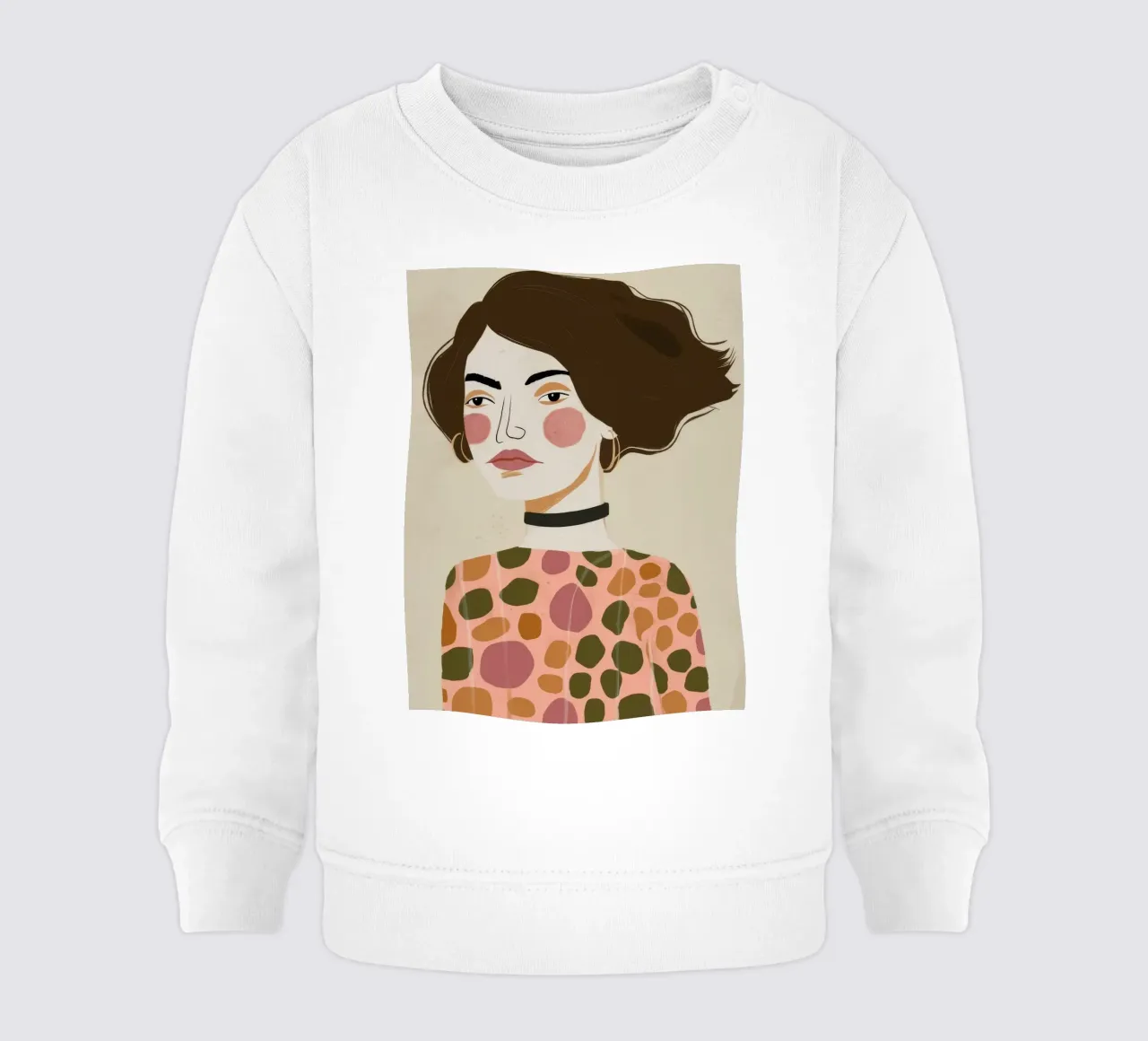 Retro-Muster Eleganz Baby Sweatshirt von Twilight Muse