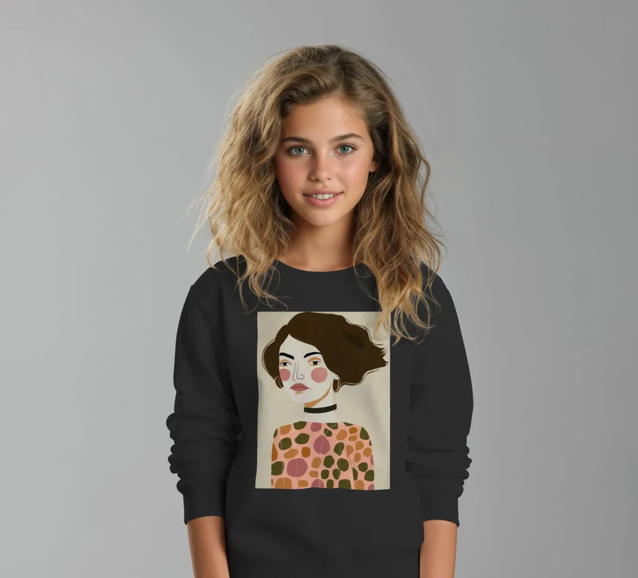 Retro Pattern Elegance felpa bambino da Twilight Muse