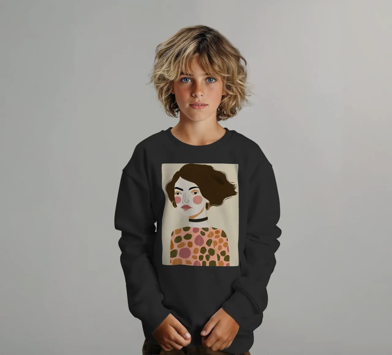 Retro Pattern Elegance felpa bambino da Twilight Muse