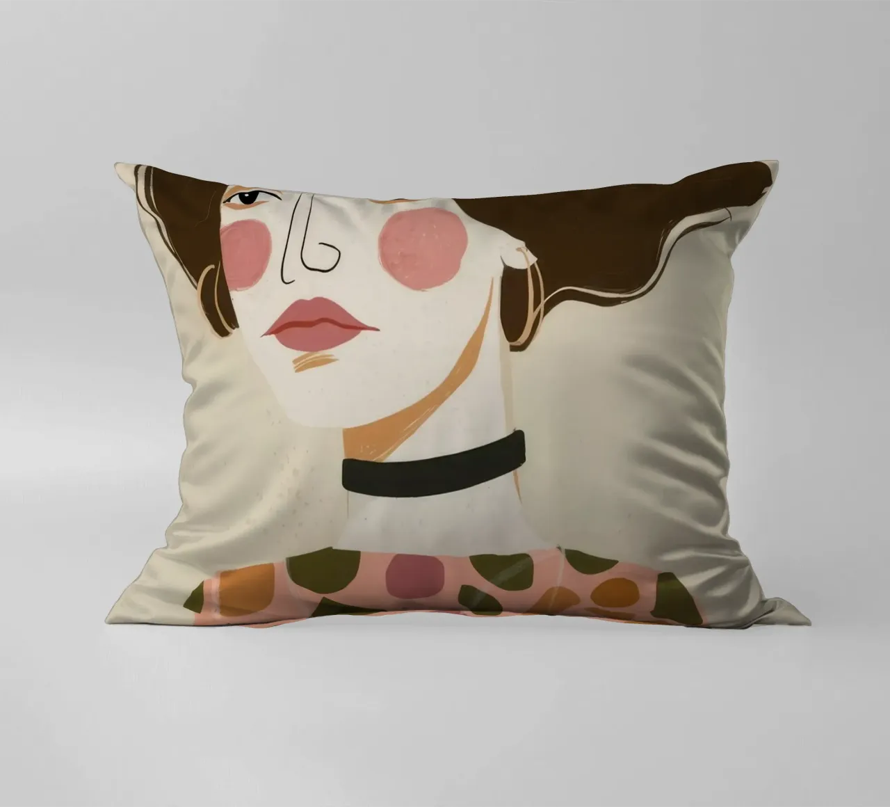Retro Pattern Elegance cuscino da Twilight Muse