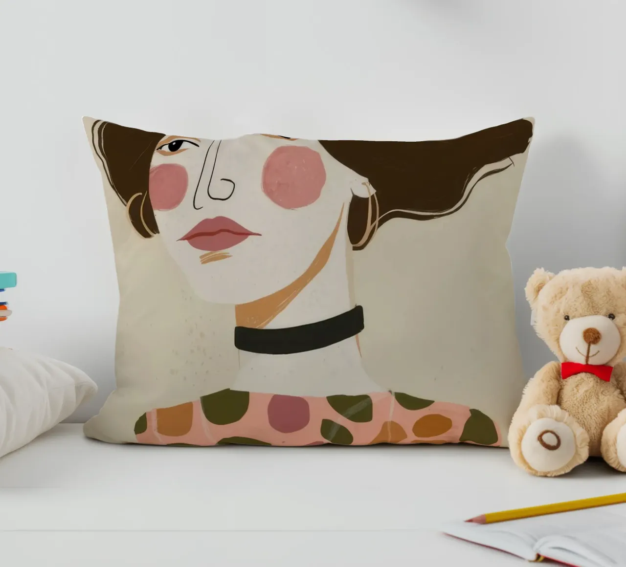 Retro Pattern Elegance cuscino da Twilight Muse