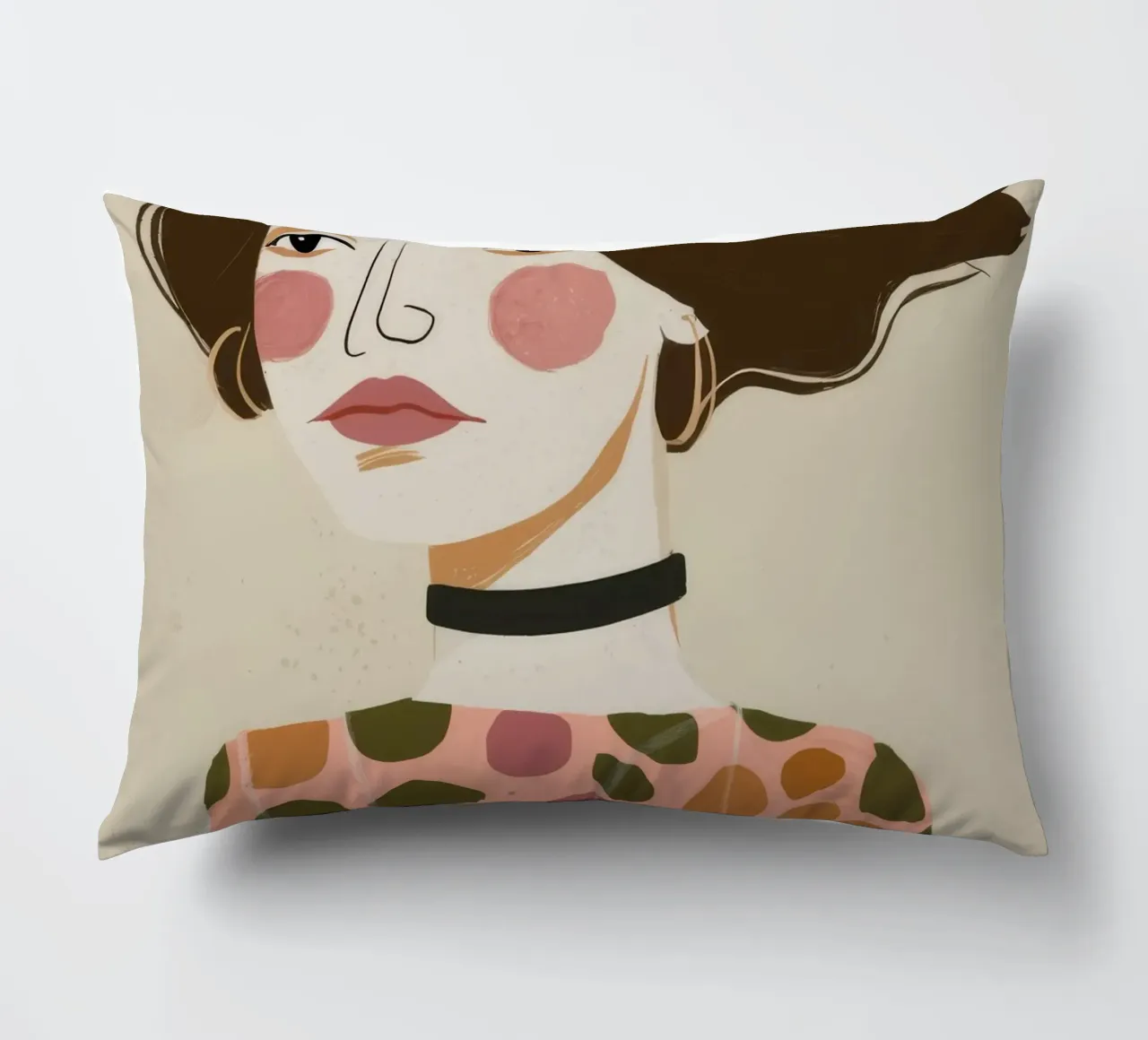 Retro Pattern Elegance cuscino da Twilight Muse