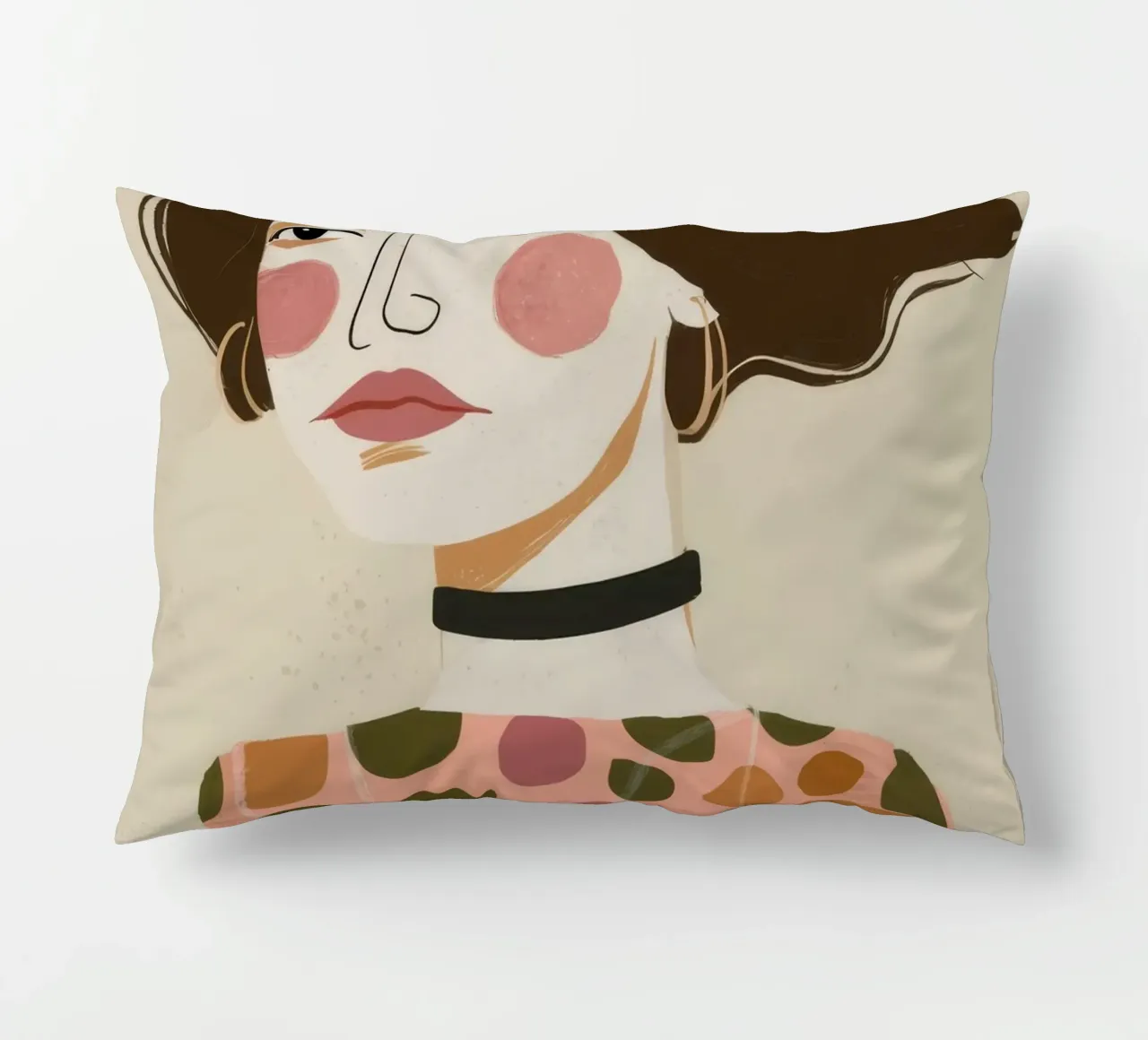 Retro Pattern Elegance cuscino da Twilight Muse