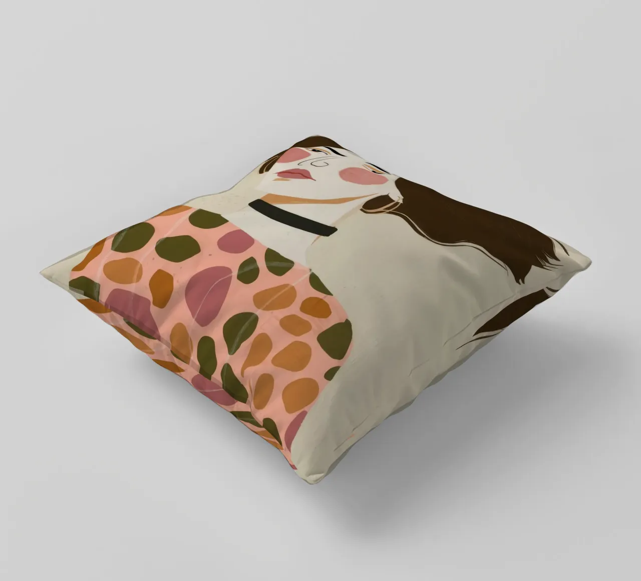 Retro Pattern Elegance cuscino da Twilight Muse