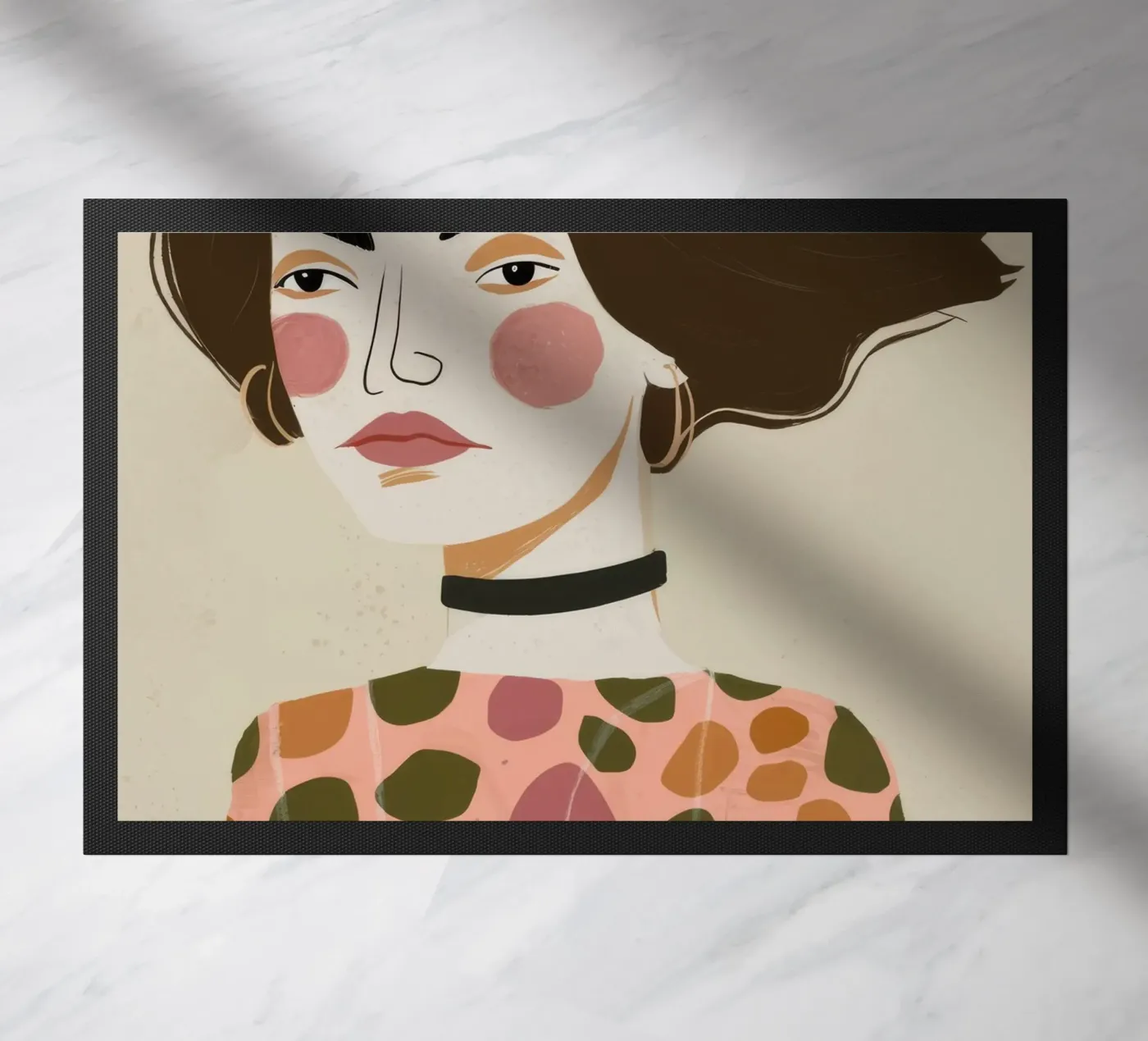 Retro Patroon Elegantie deurmat van Twilight Muse