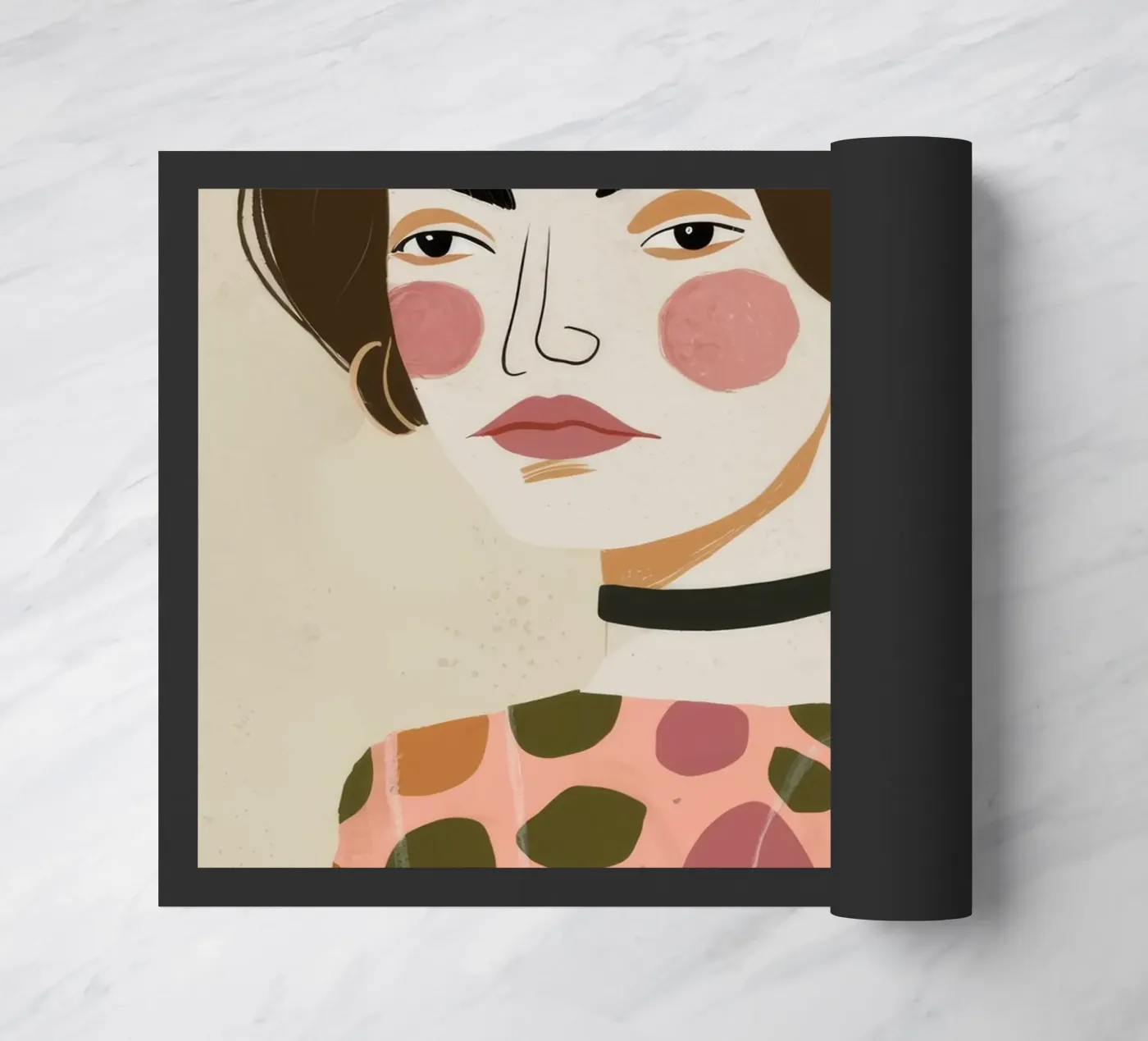 Retro Patroon Elegantie deurmat van Twilight Muse