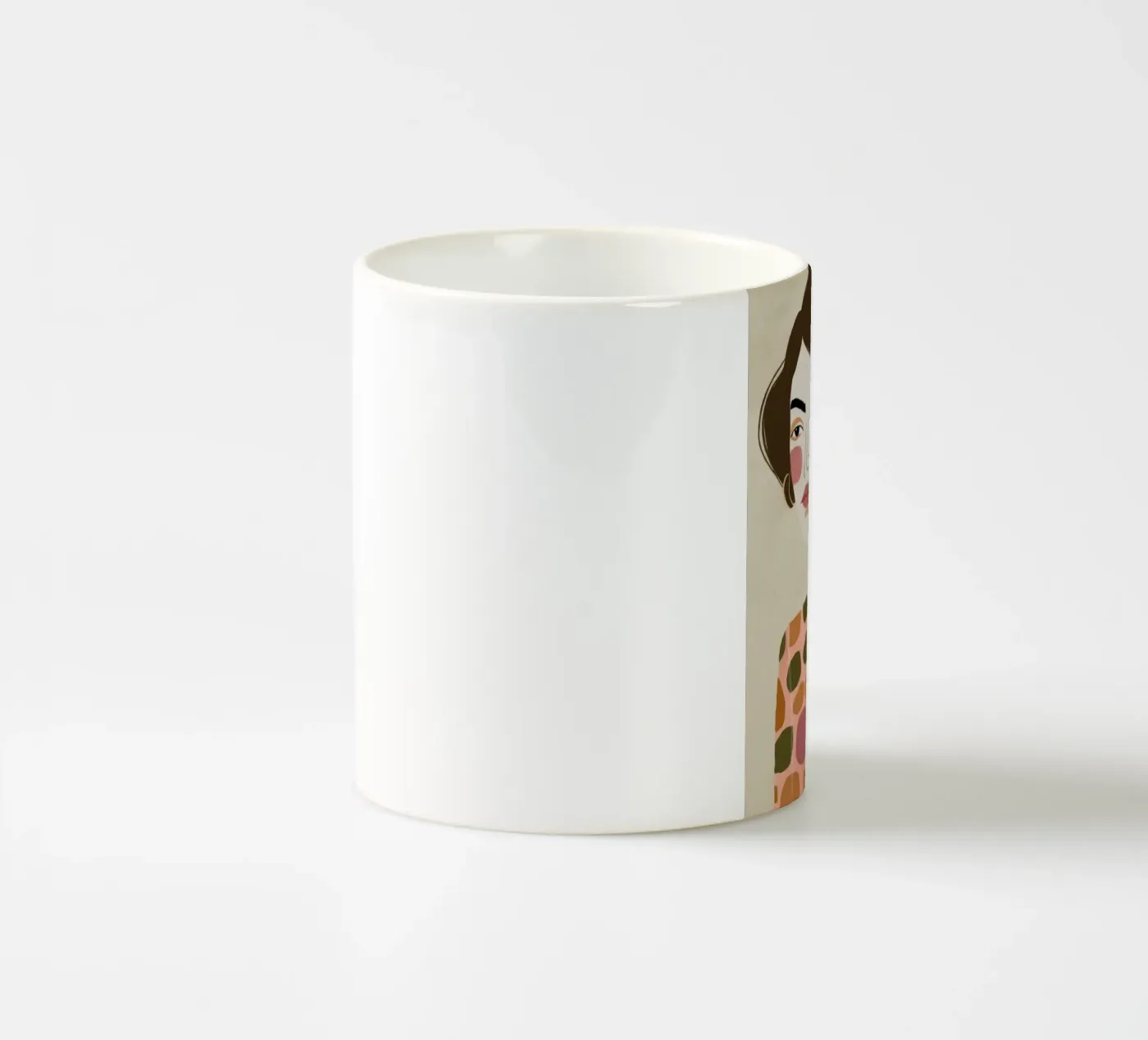 Retro Pattern Elegance ceramic mug by Twilight Muse